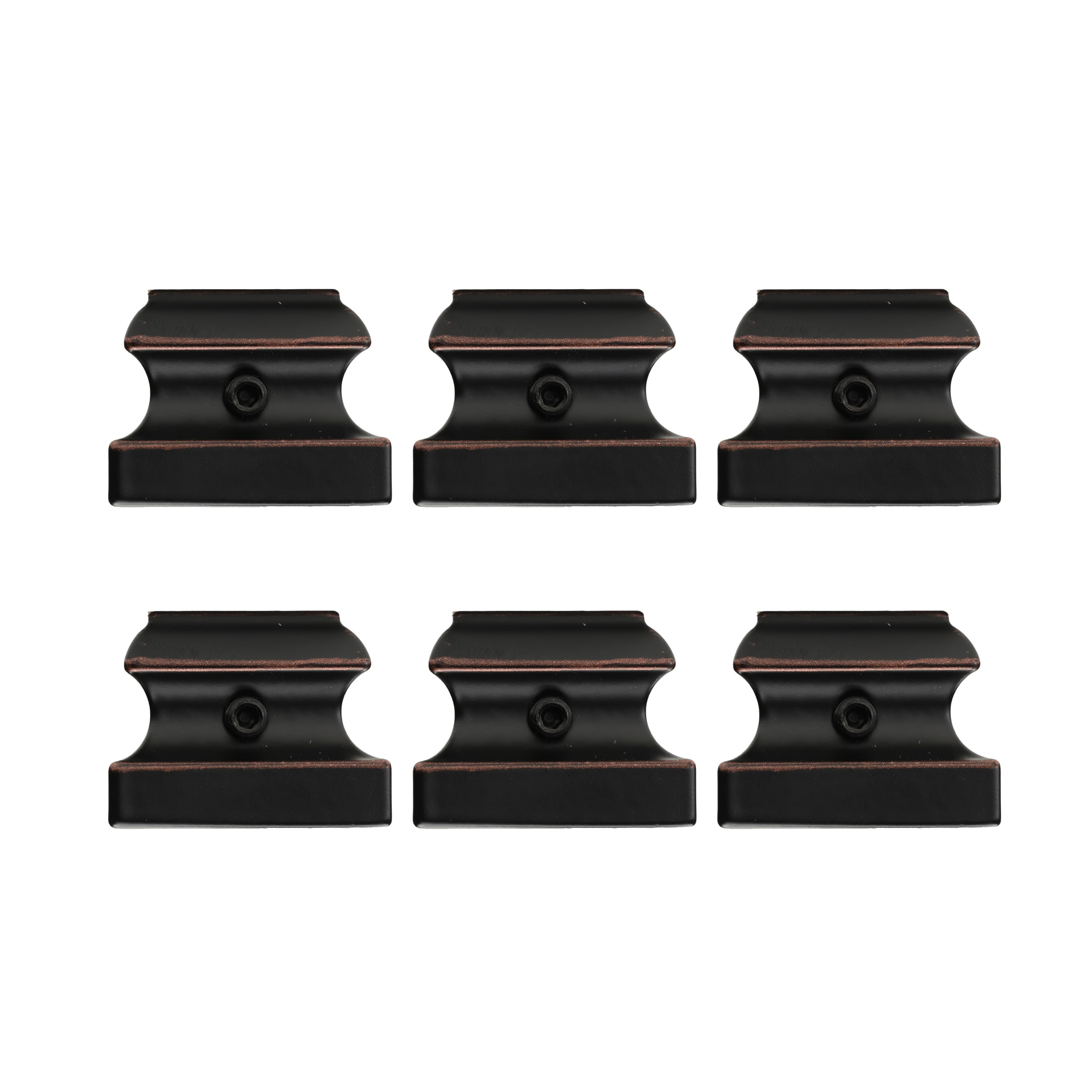 RELIABILT WGSH900RC 1-in x 1.3125-in Decorative Rubbed Copper Aluminum Square Stair Baluster Shoe (6-Pack)