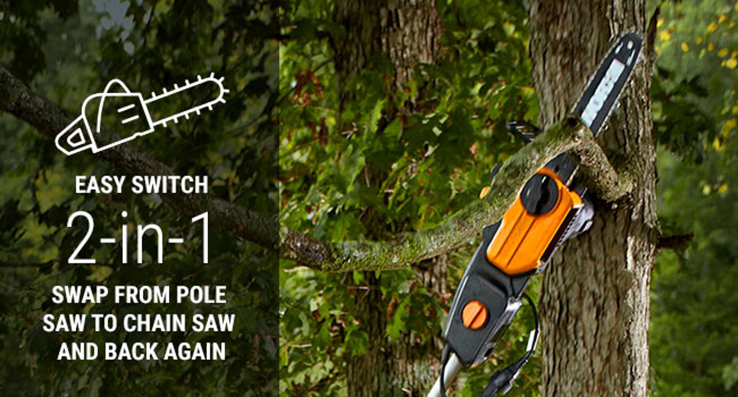 WORX 10-in 8-Amp Corded Electric Pole Saw in the Pole Saws department at 