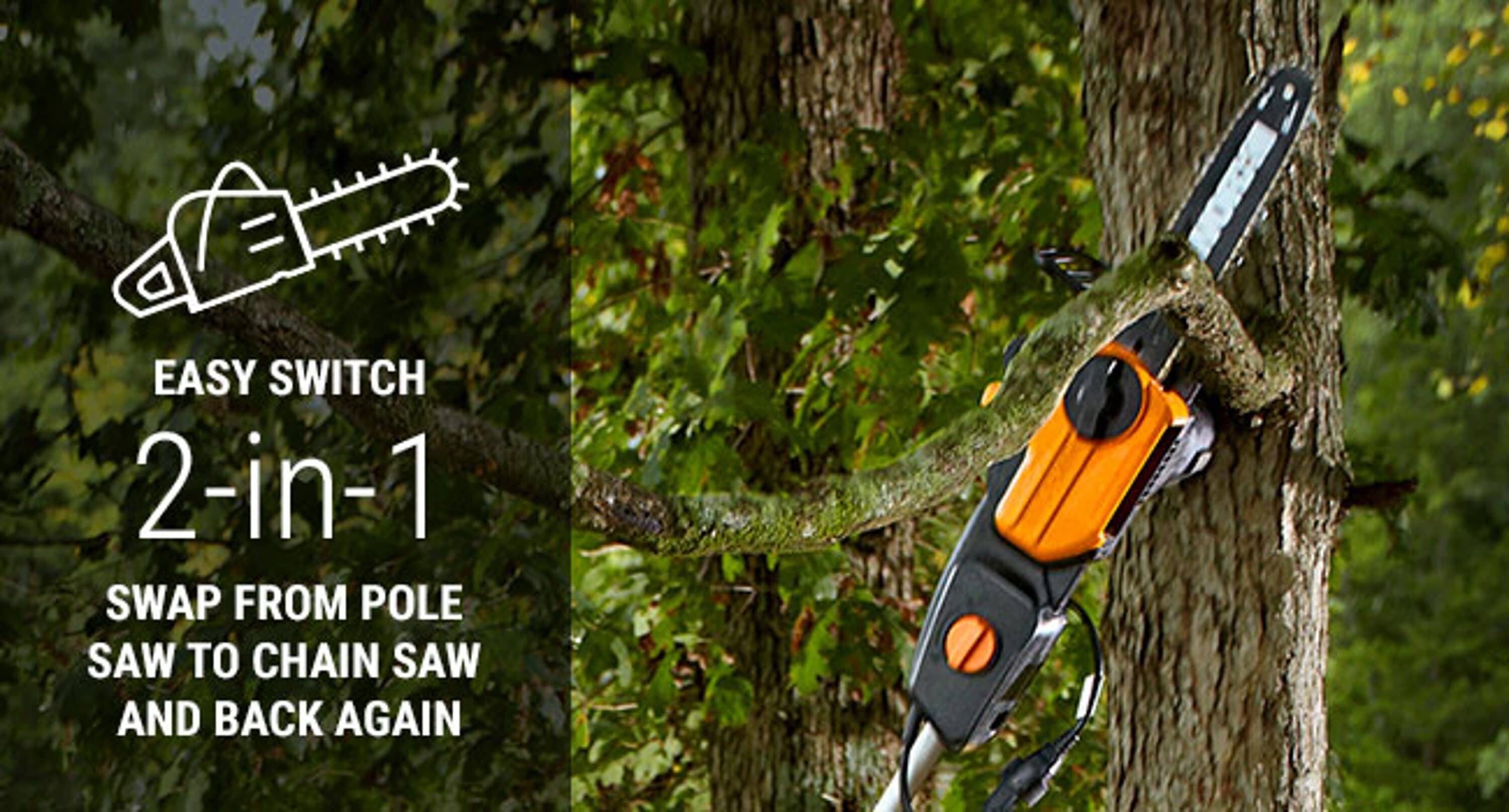 WORX 10 in 8 Amp Corded Electric Pole Saw in the Pole Saws