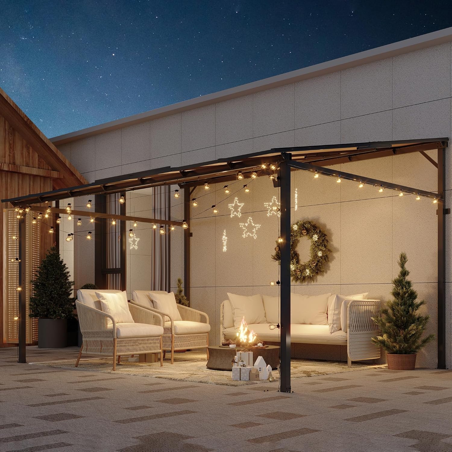 Qeetex GWVAM-1ESYXXIH Wood-Resin-Gazebos - View #4