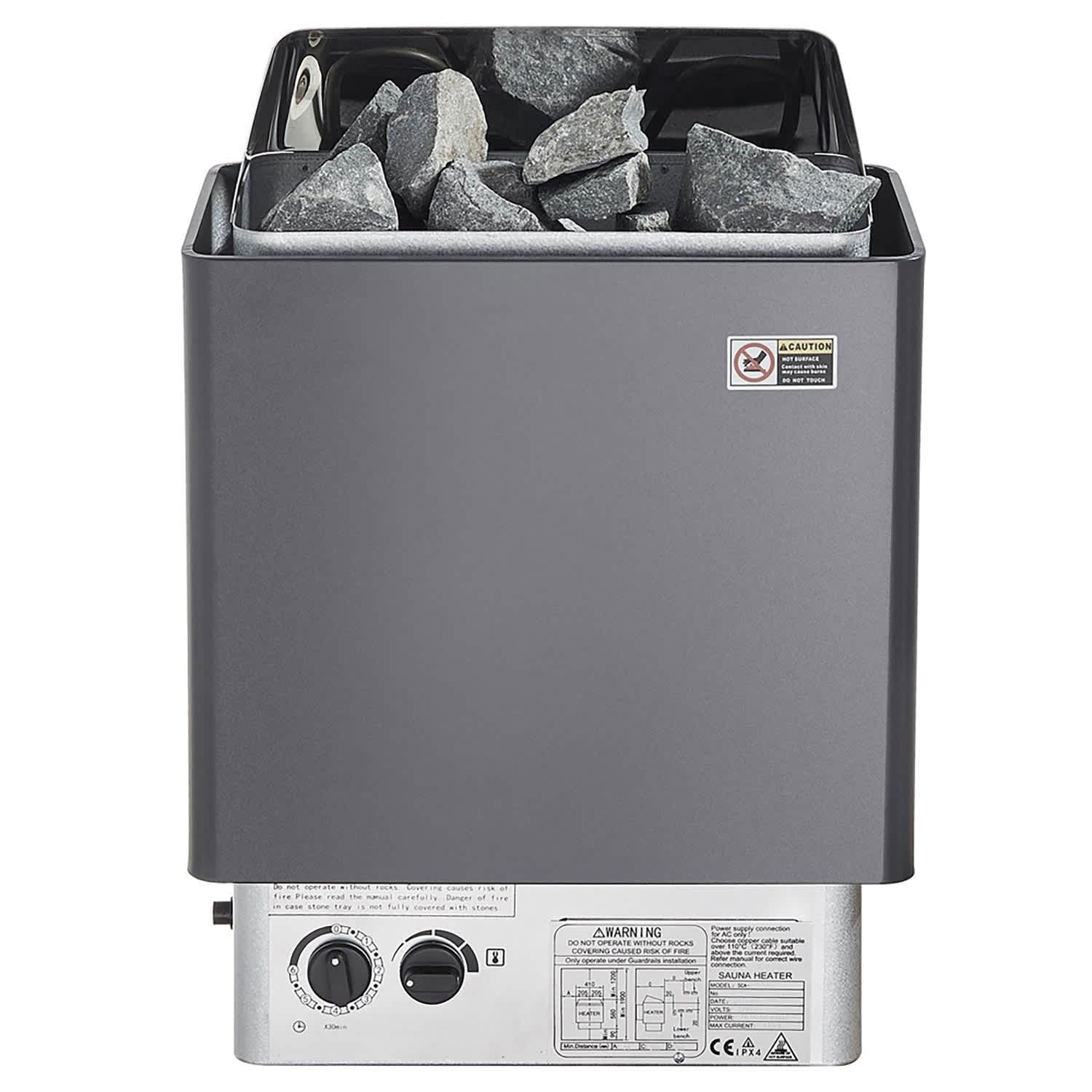 Choco Moon 6219035187790 Sauna Heater 3KW 220V Electric Sauna Stove Steam Bath Sauna Heater with Built-In Controls 3h Timer and Adjustable Temp