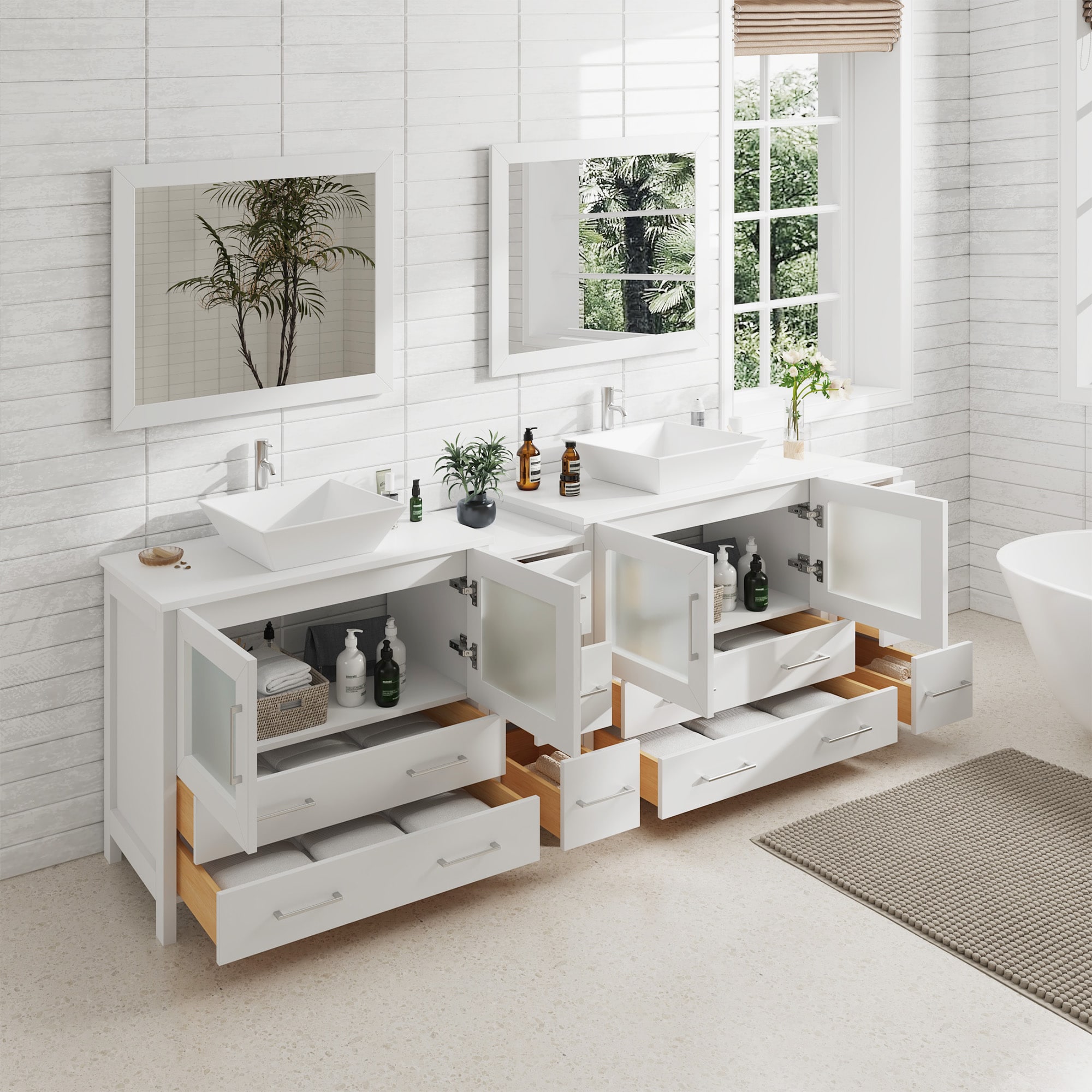 Vanity Art VA3136-96W Bath-Vanity-Combo - View #3