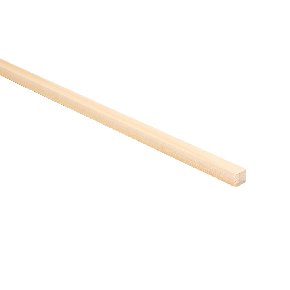 Square Natural Pine Wood Dowel, 1/2 x 36 Inch, Made in the USA