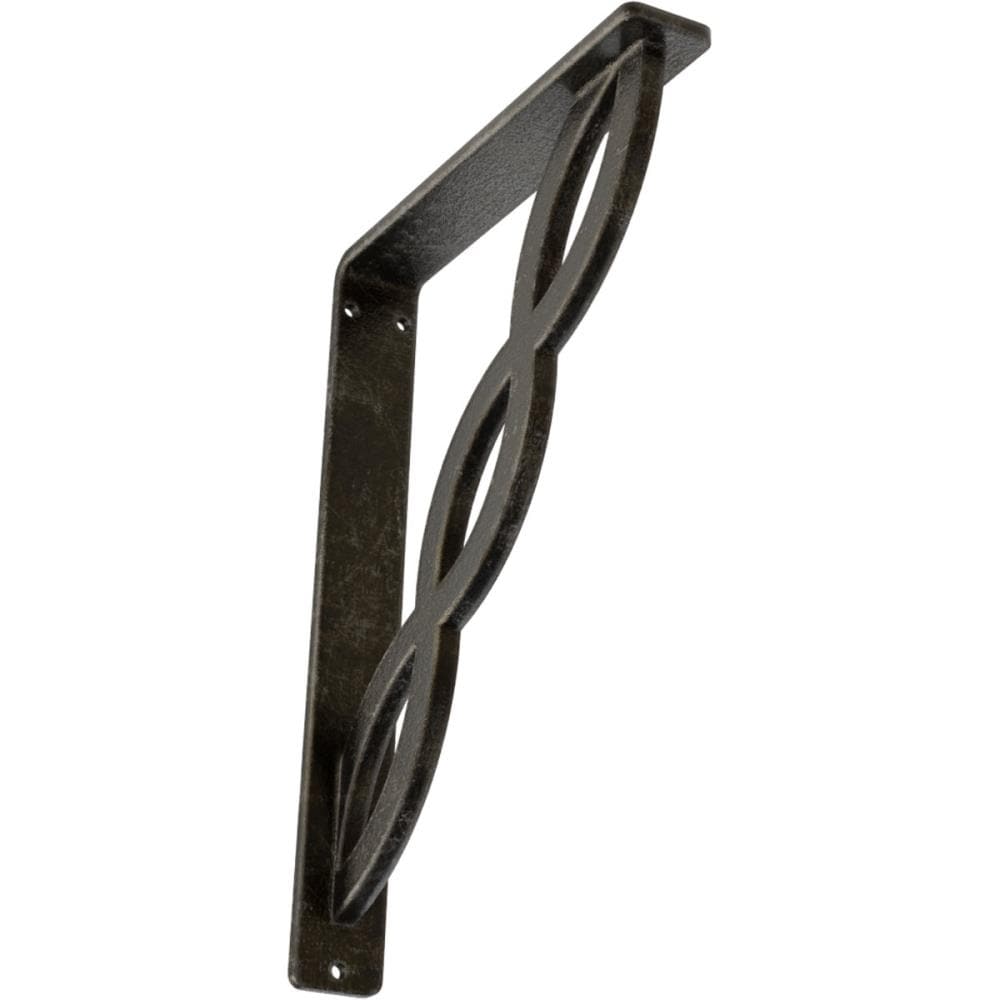 Ekena Millwork BKTM01X07X10SLOAWS Loera 7.5-in x 1.5-in x 10-in Gray Wrought iron Mounting bracket
