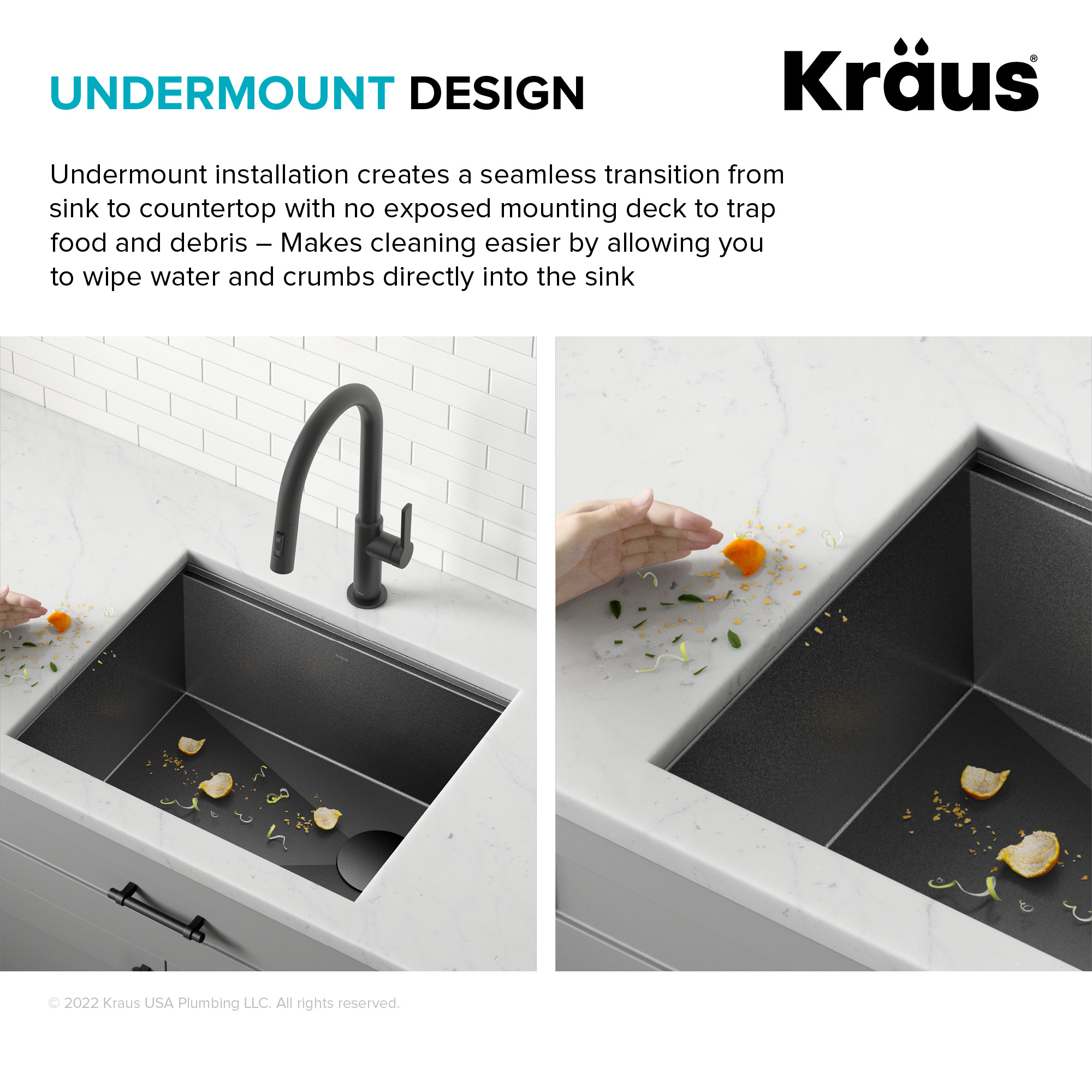 Kraus KWU1111-23-PGM Kitchen-Sinks - View #11