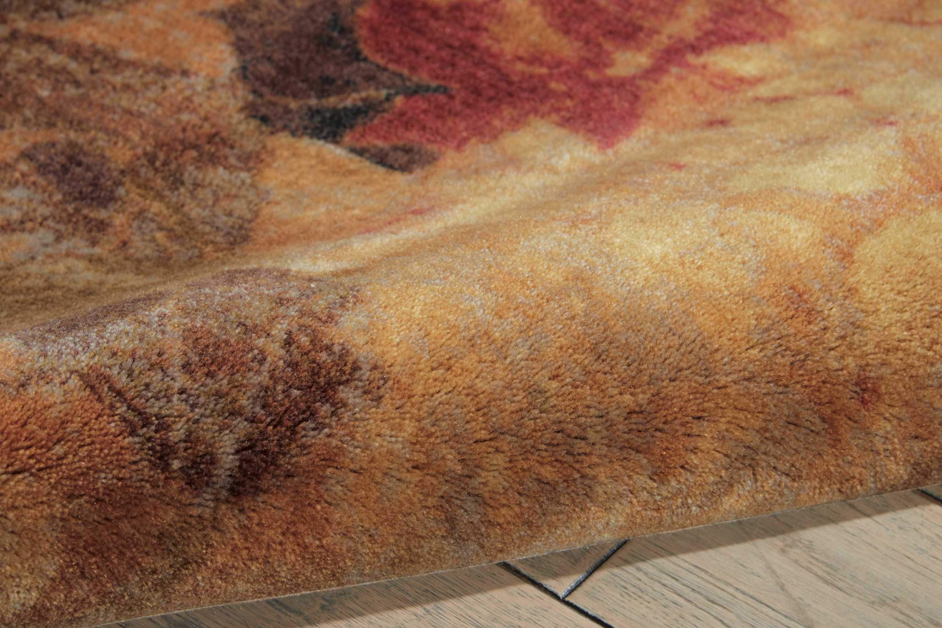 Handmade Blue and Beige Synthetic Reversible 4' x 6' Area Rug