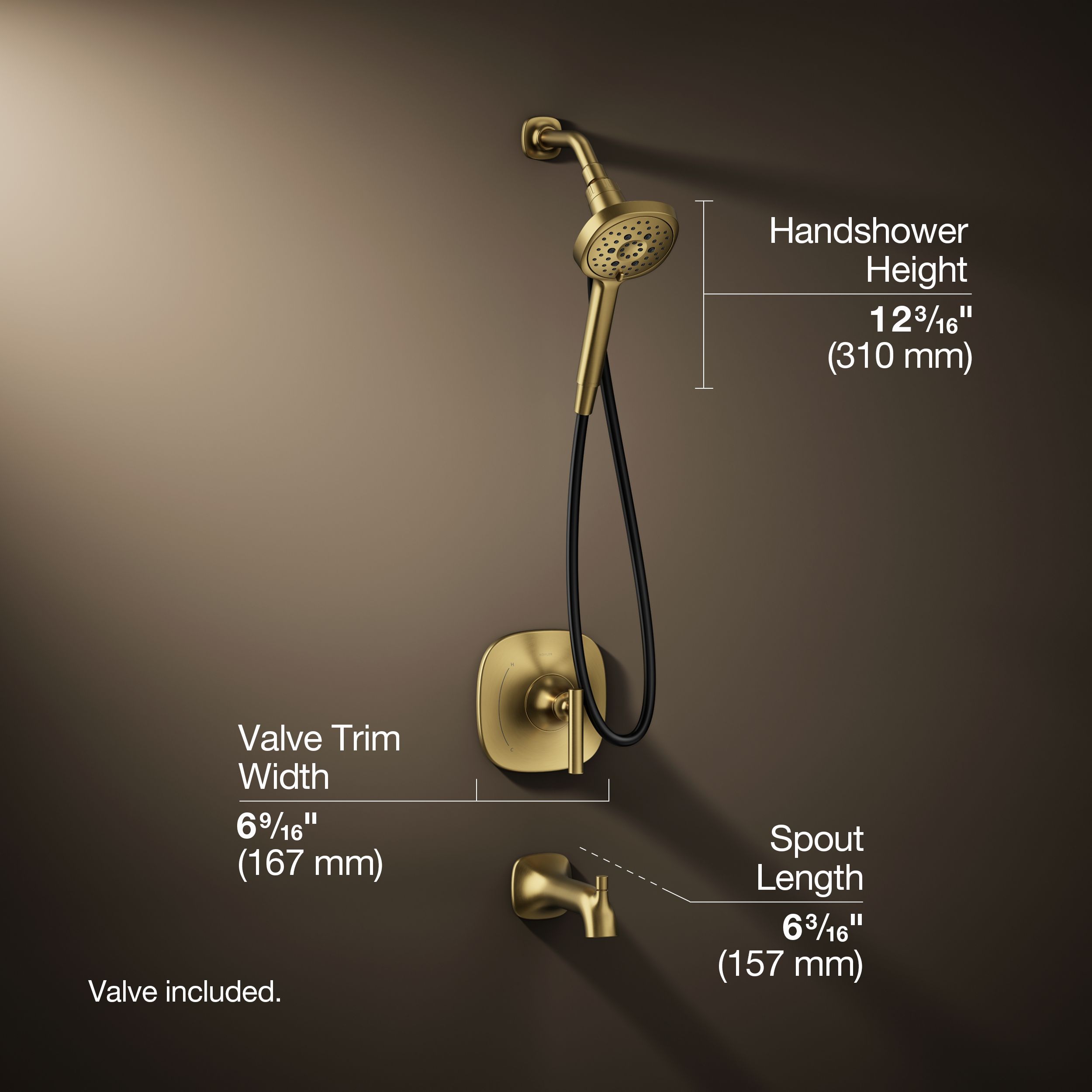 KOHLER REC27955-4G-2MB Tub-Shower-Faucets - View #3