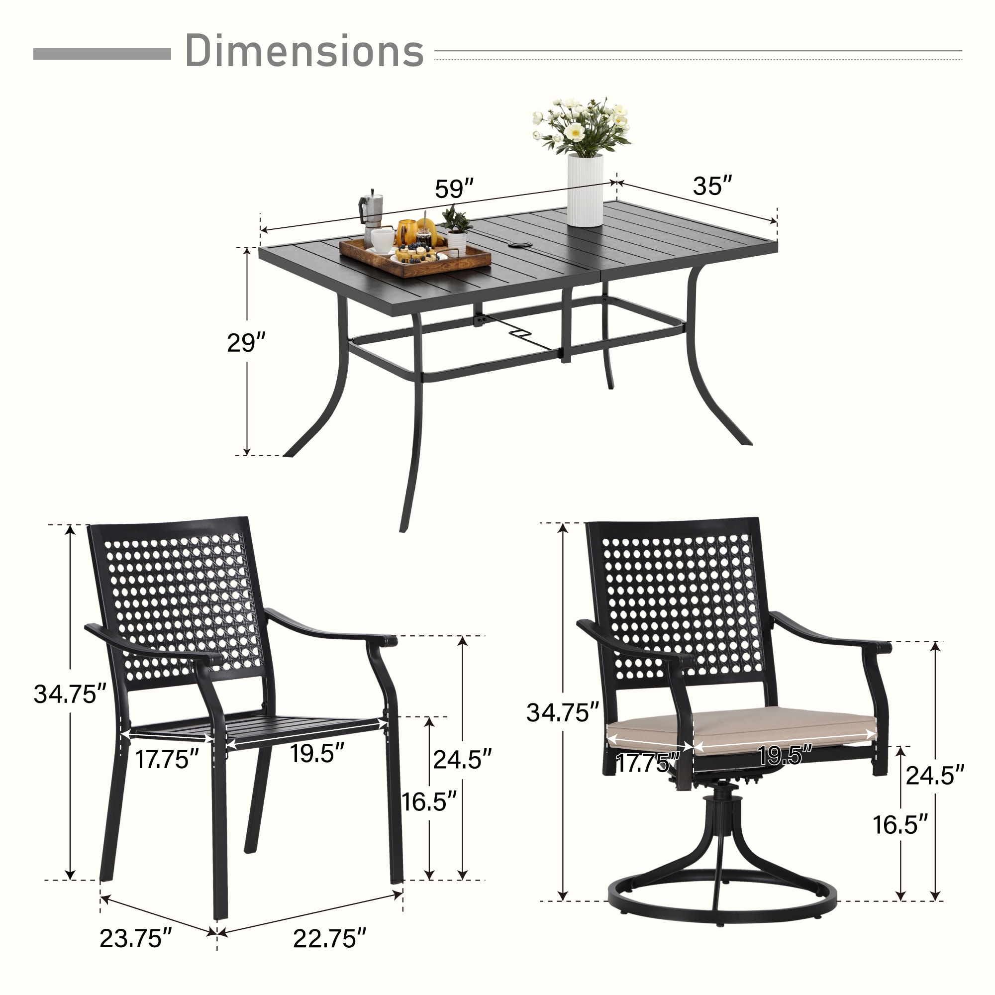 Sunshine Valley TC7-135136-326 Patio-Dining-Sets - View #14