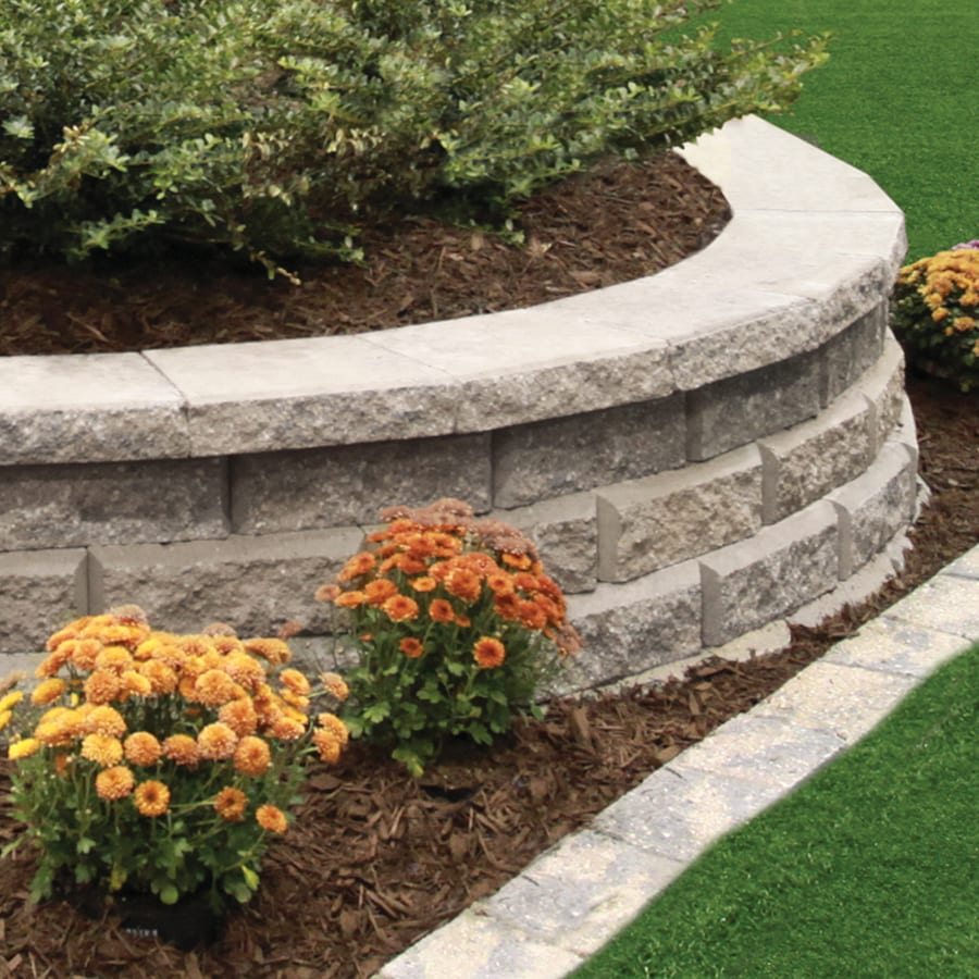 2.5-in H x 12-in L x 7-in D Sand Concrete Retaining Wall Cap at Lowes.com