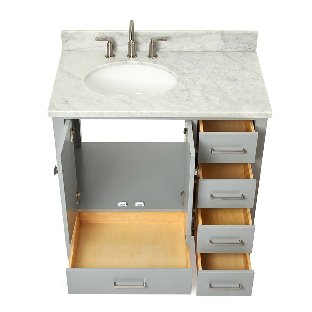 ARIEL A037SLCW2OVOGRY Bath-Vanity-Combo - View #6