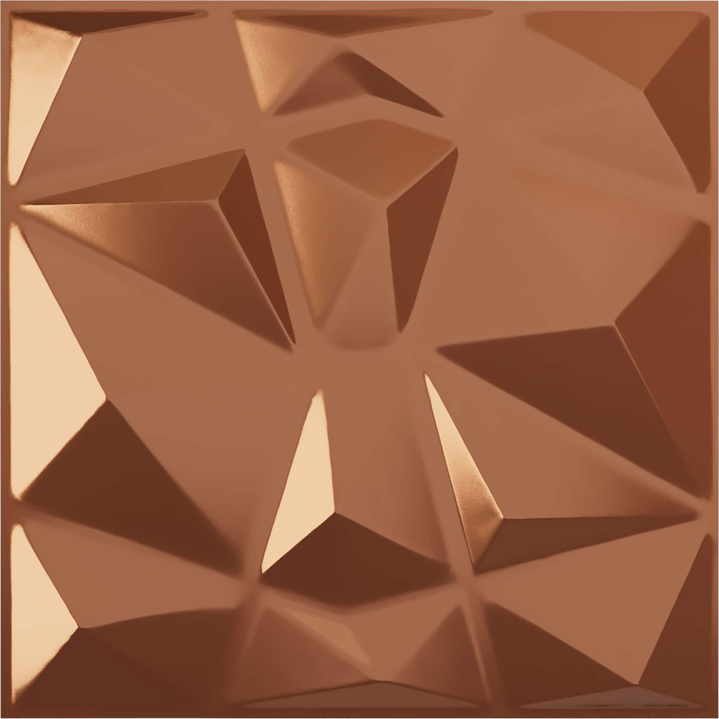 Ekena Millwork WP20X20NIBCO 19-5/8-in x 19-5/8-in Embossed Paintable/Stainable Copper PVC Wall Panel (