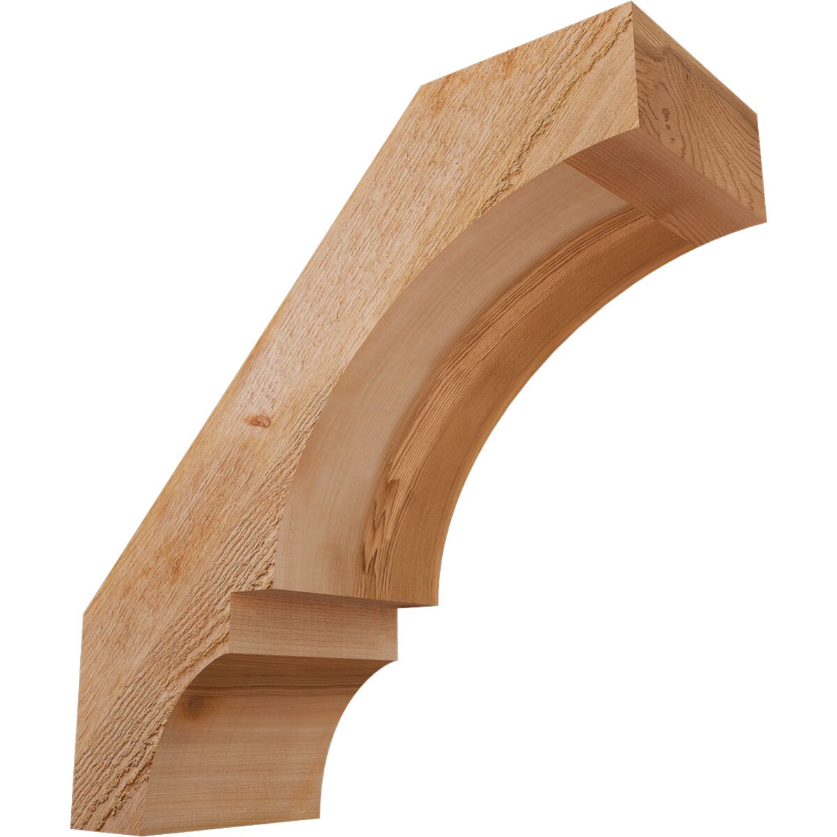 Ekena Millwork BRC06X16X16BOA00RWR 6-in x 16-in x 16-in Western Red Cedar Unfinished Wood Balboa rough sawn