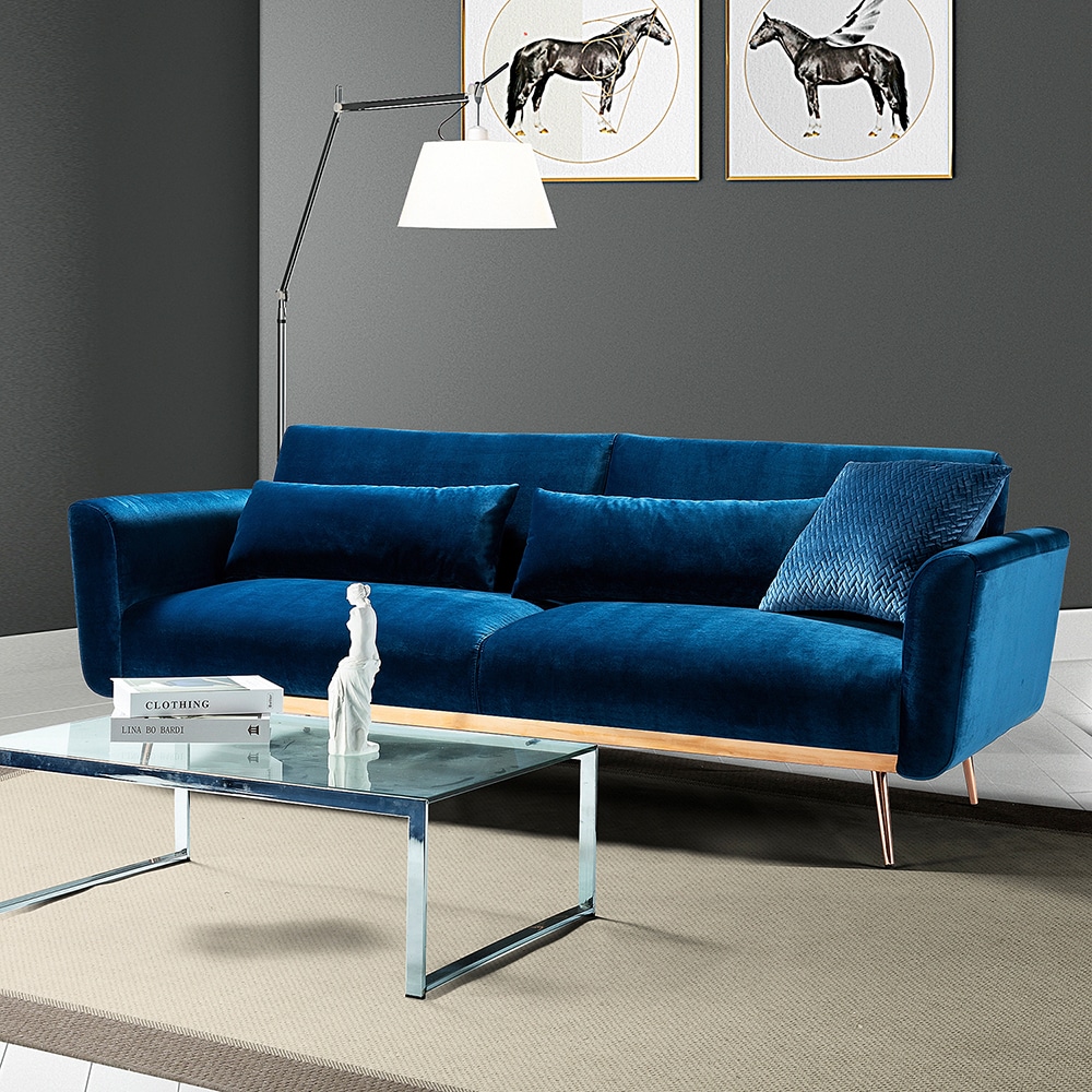 14 Karat Home SFDC0025-NAVY Sofas-Loveseats - View #2