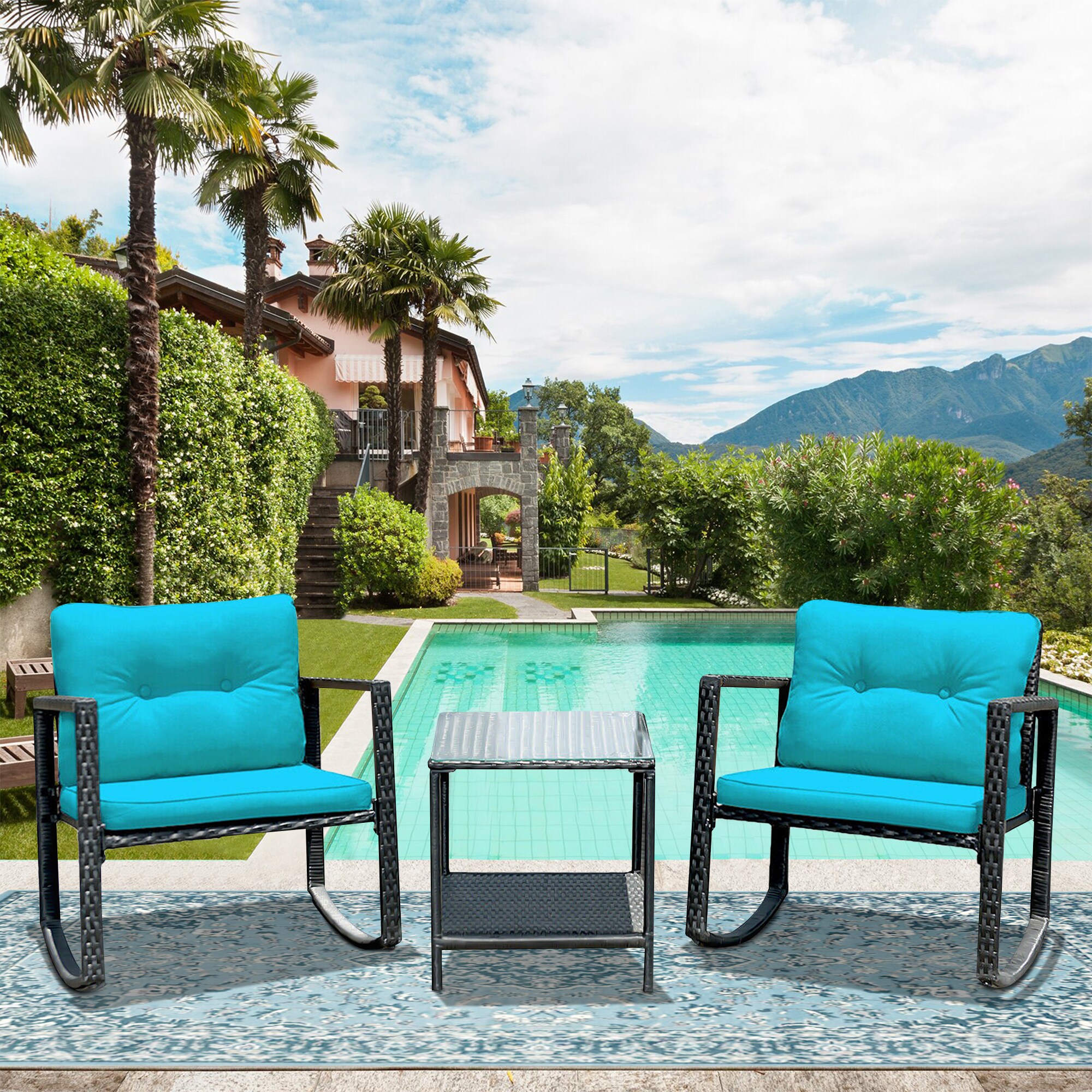 WELLFOR OUJ62861TU Patio-Conversation-Sets - View #4