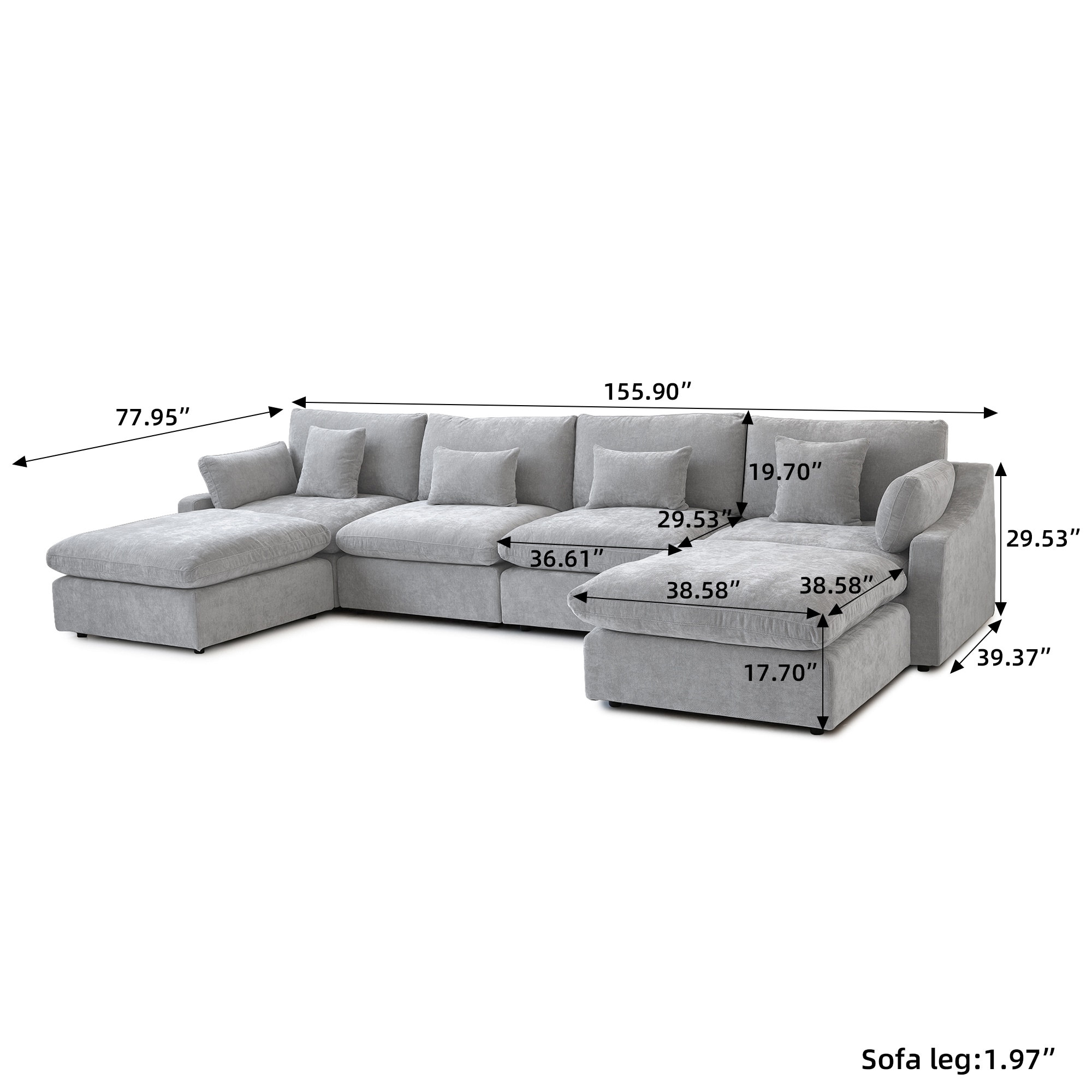BuotiqHom DH-S4+2-140LG Sofas-Loveseats - View #11