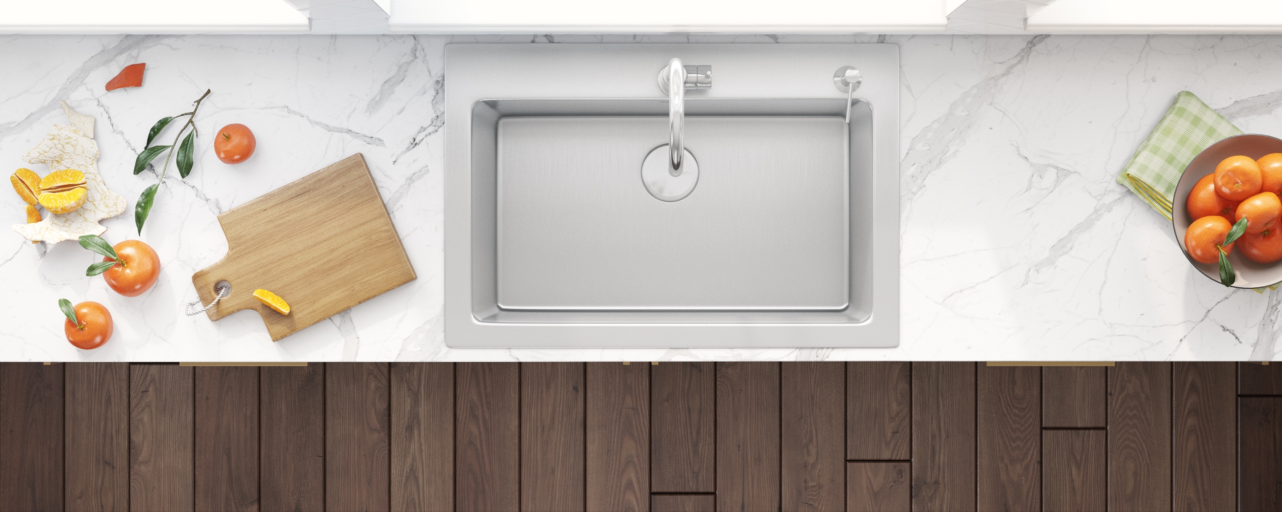 Ruvati 33 x 22 Inch Stainless Steel Drop-In Single Bowl Kitchen Sink