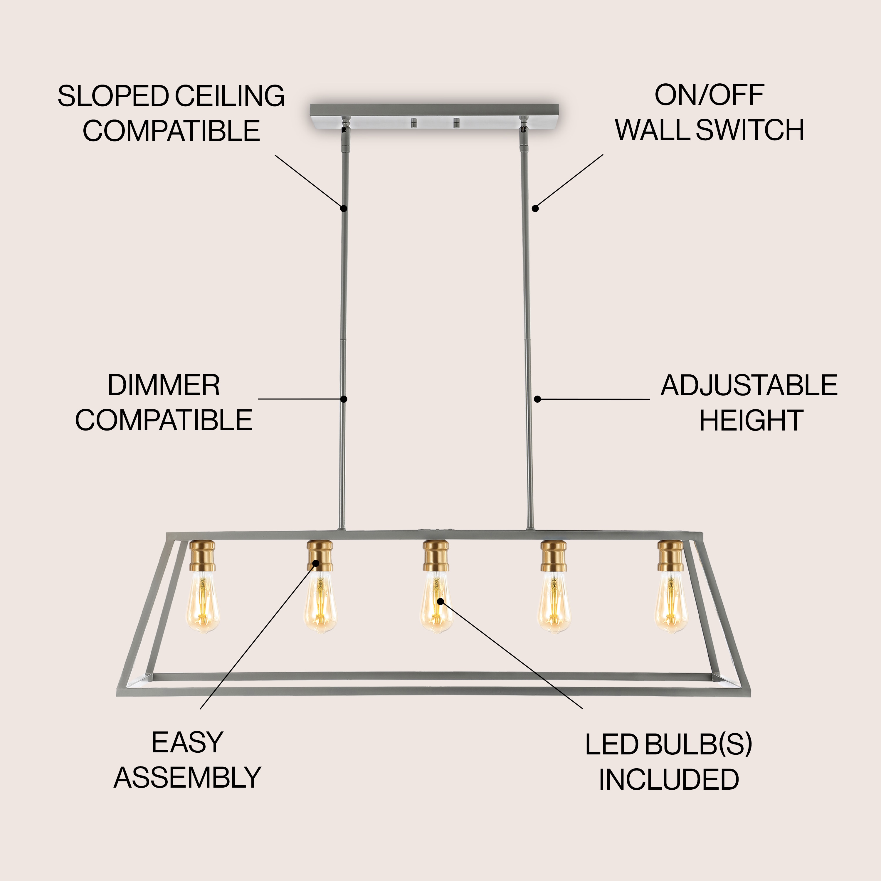 JONATHAN  Y JYL7521C Pendant-Lights - View #3