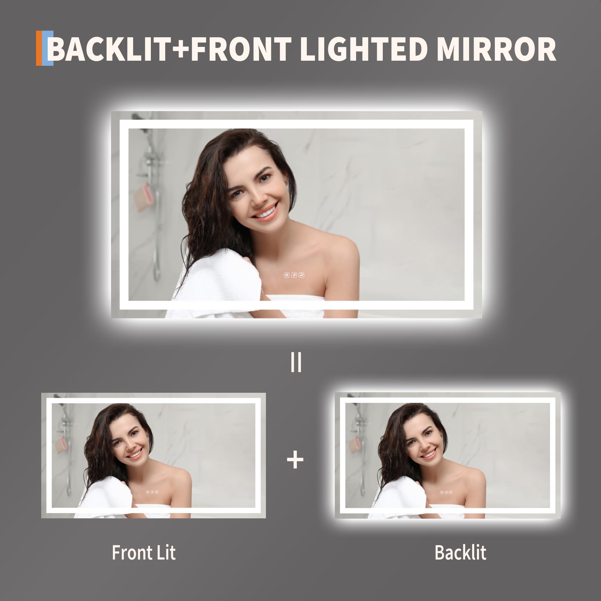 Garvee PHO-0VW105SD Framed-Bath-Mirrors - View #3