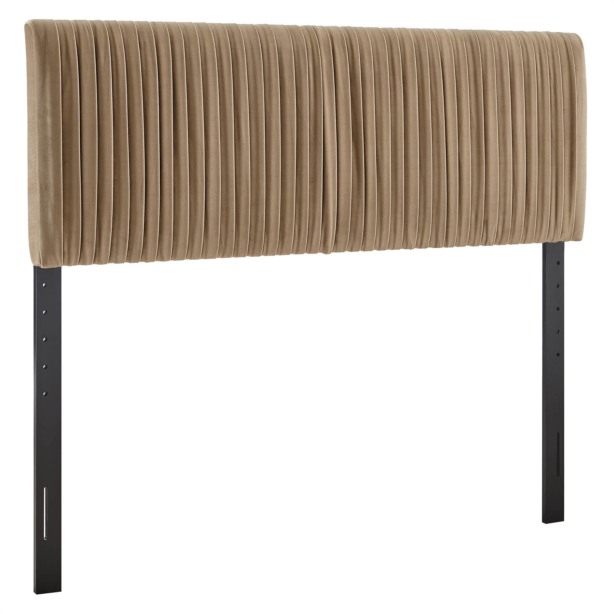  Eloise Stain-Resistant Performance Velvet Queen Headboard in Taupe