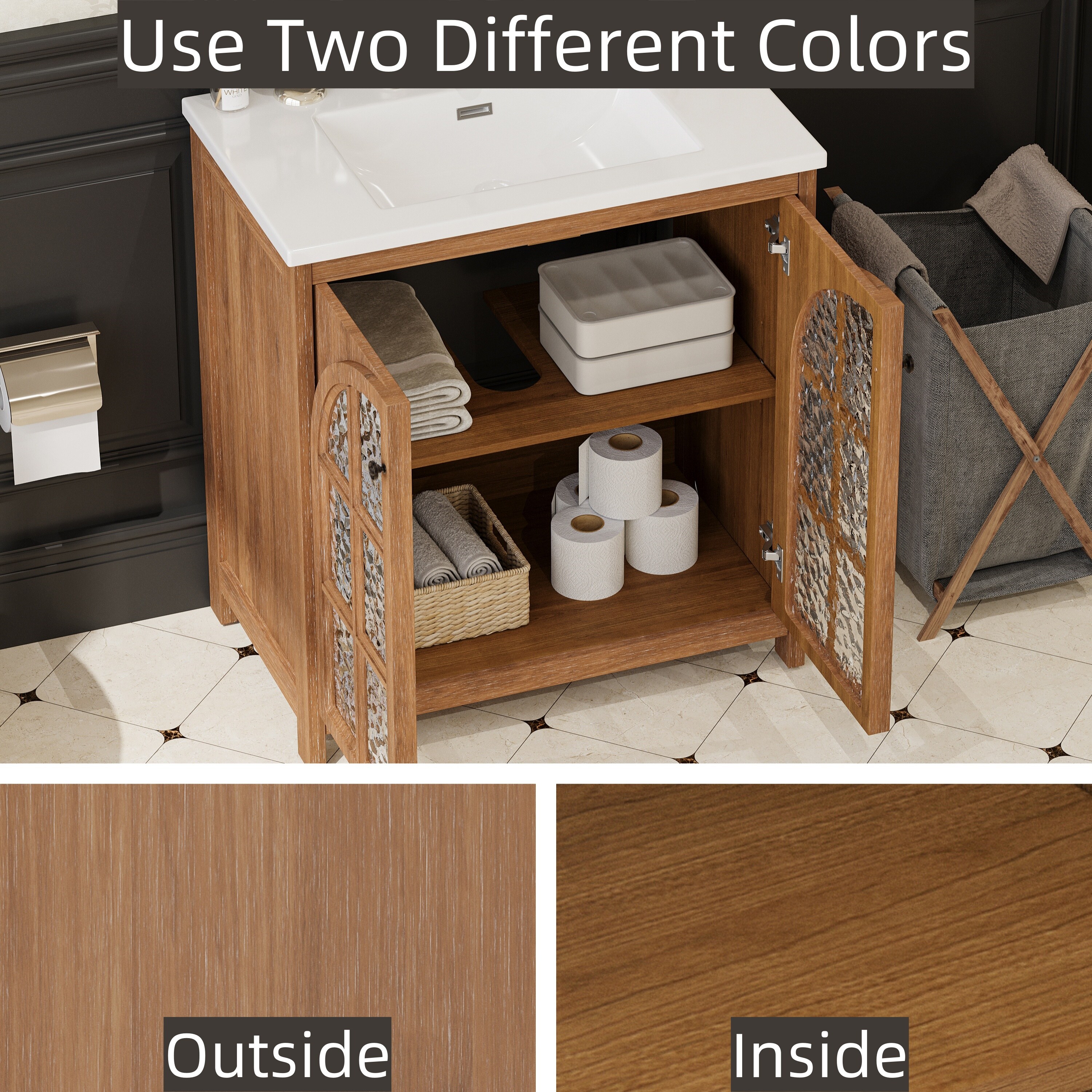 WELLFOR EXM-3648CJFL Bath-Vanity-Combo - View #6