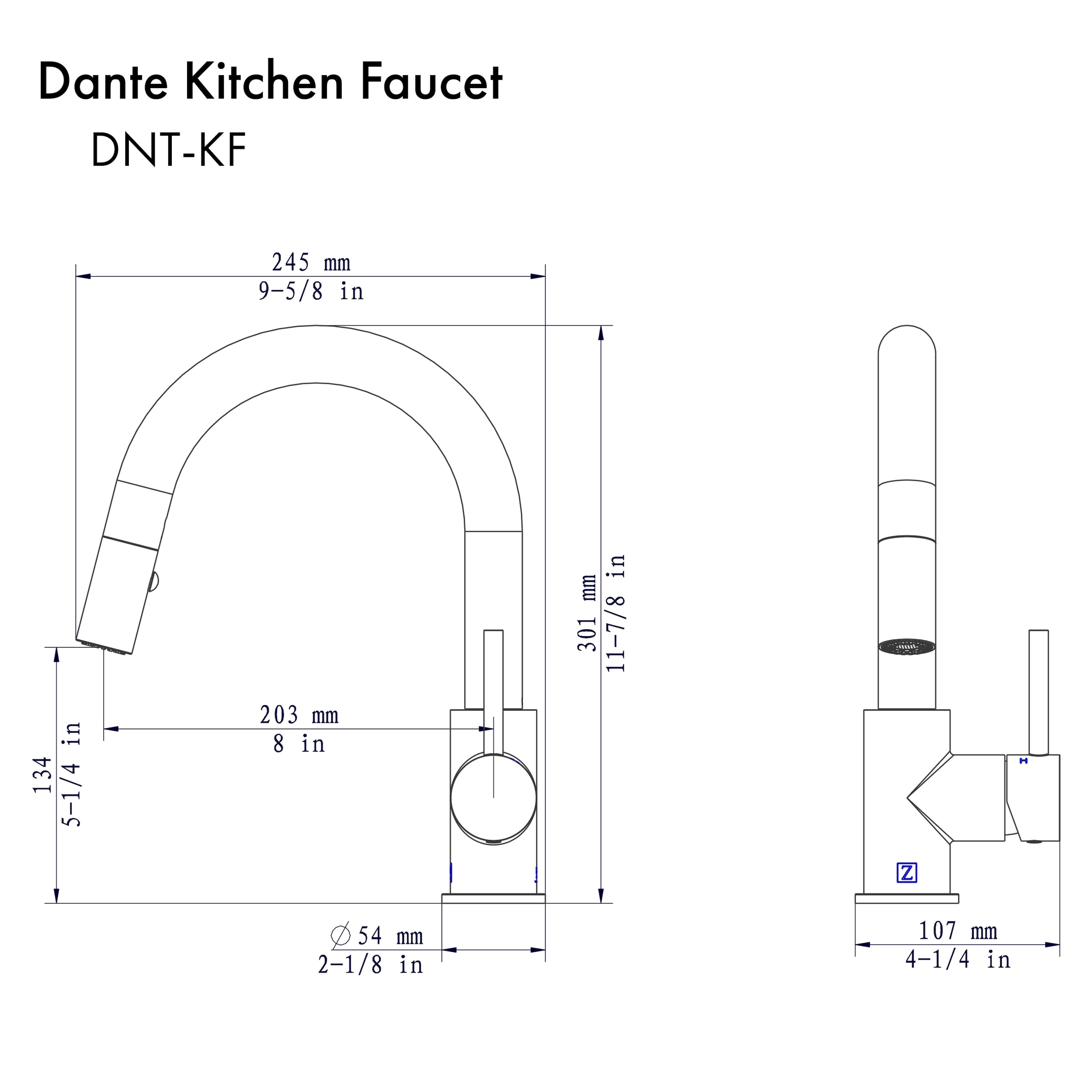 ZLINE KITCHEN & BATH DNT-KF-PG Kitchen-Faucets - View #5