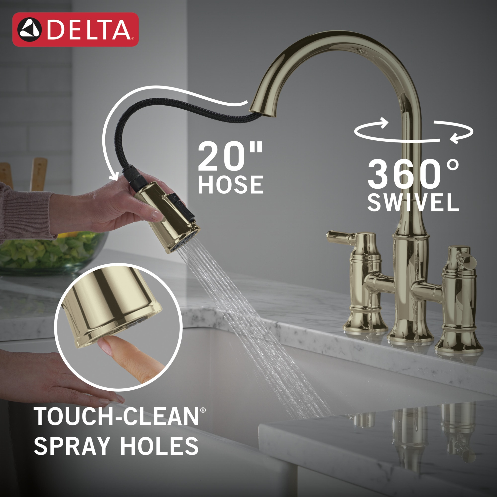 Delta 2384L-PN-PR-DST Kitchen-Faucets - View #9