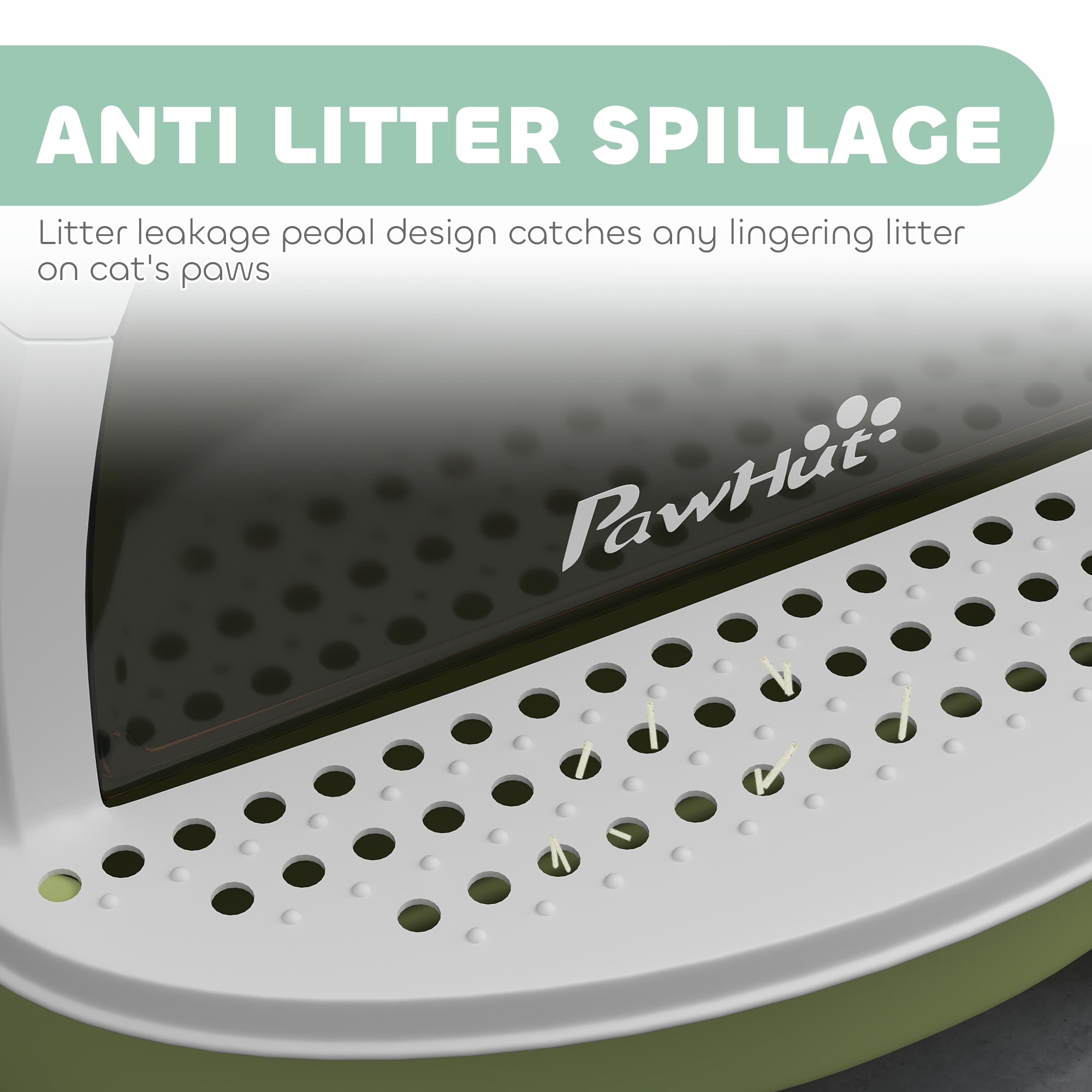 PawHut D31-101V00GN Cat-Litter-Box - View #8
