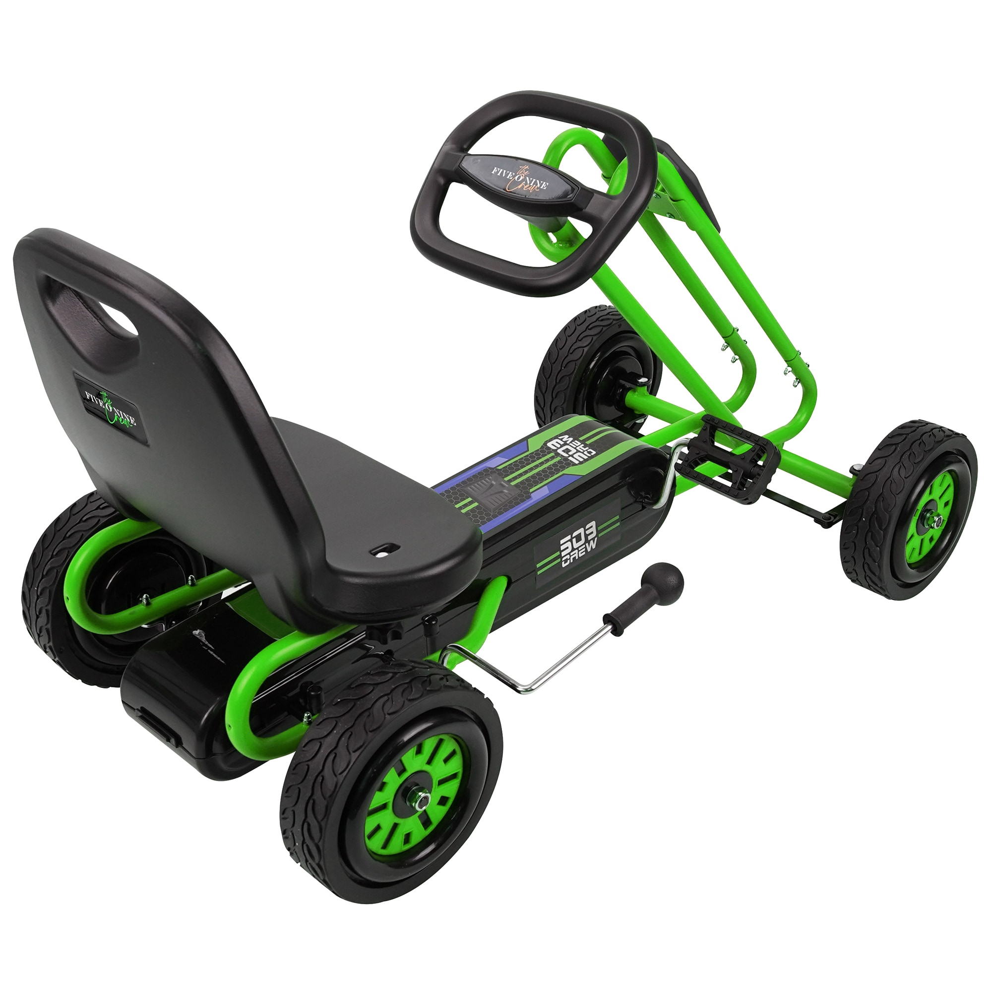 509 Crew Rocket Pedal Go Kart Ride On- Green in the Scooters department at