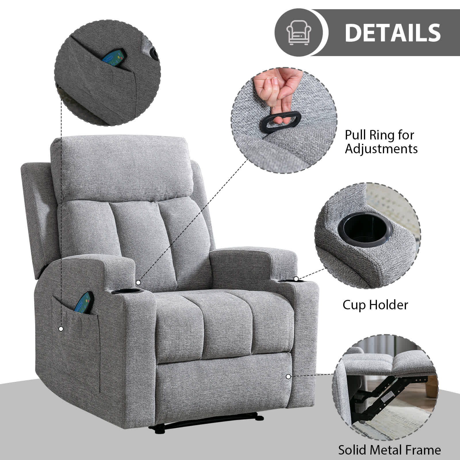 Bestier USLOW-L504832C-SR recliners - View #6