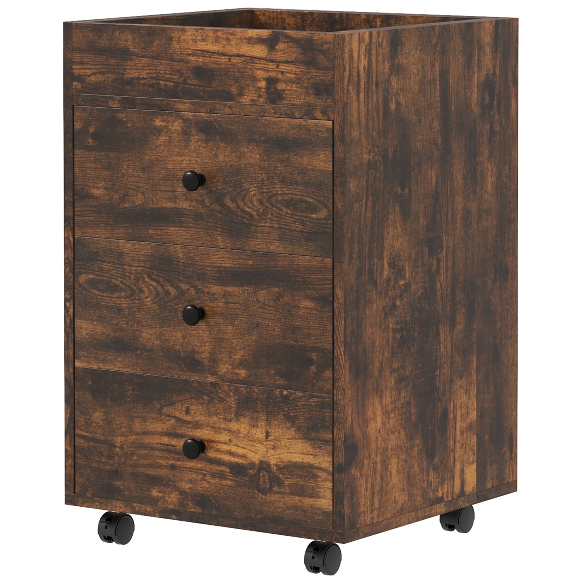 Maocao Hoom JLP217759 Rustic Brown 3 -Drawer 16.9-in File Cabinet