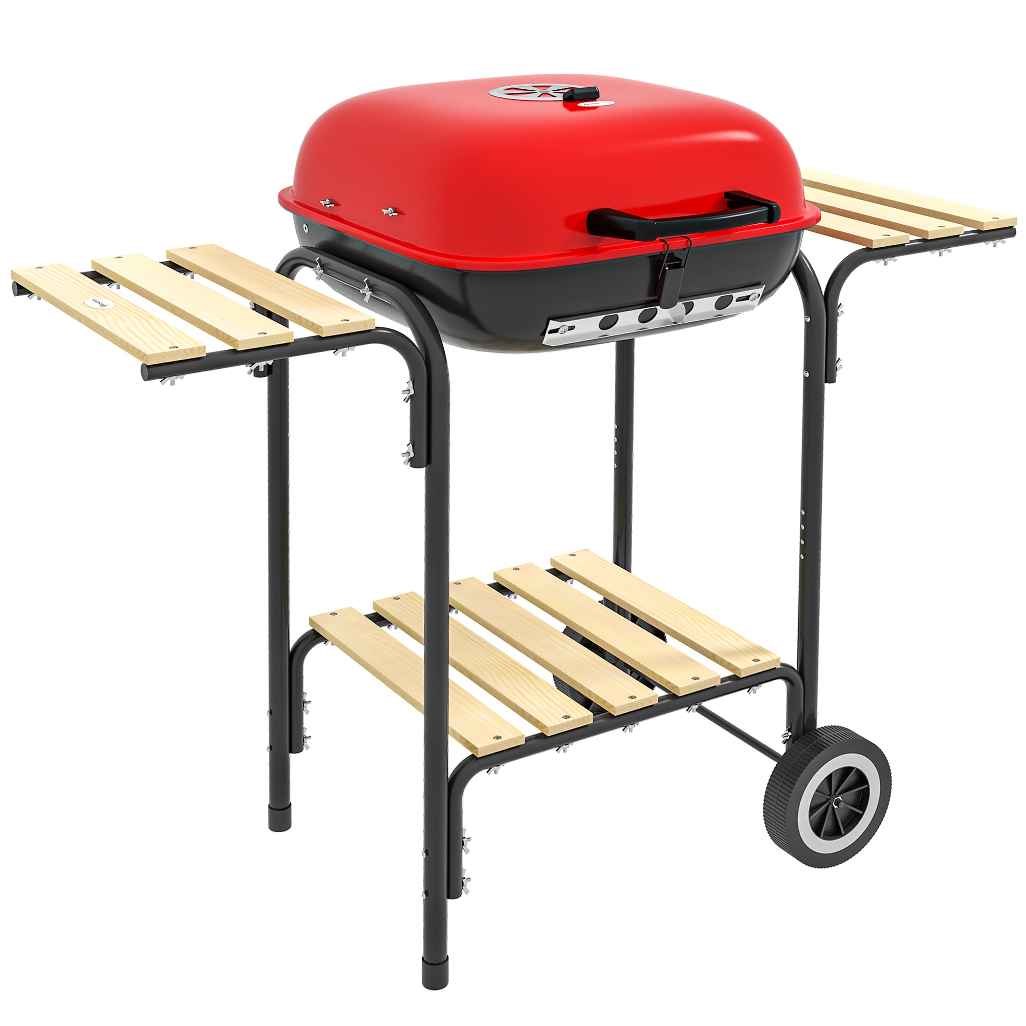 Maocao Hoom JL174309 17" Portable Charcoal Grill 14.25-in W Red Charcoal Grill
