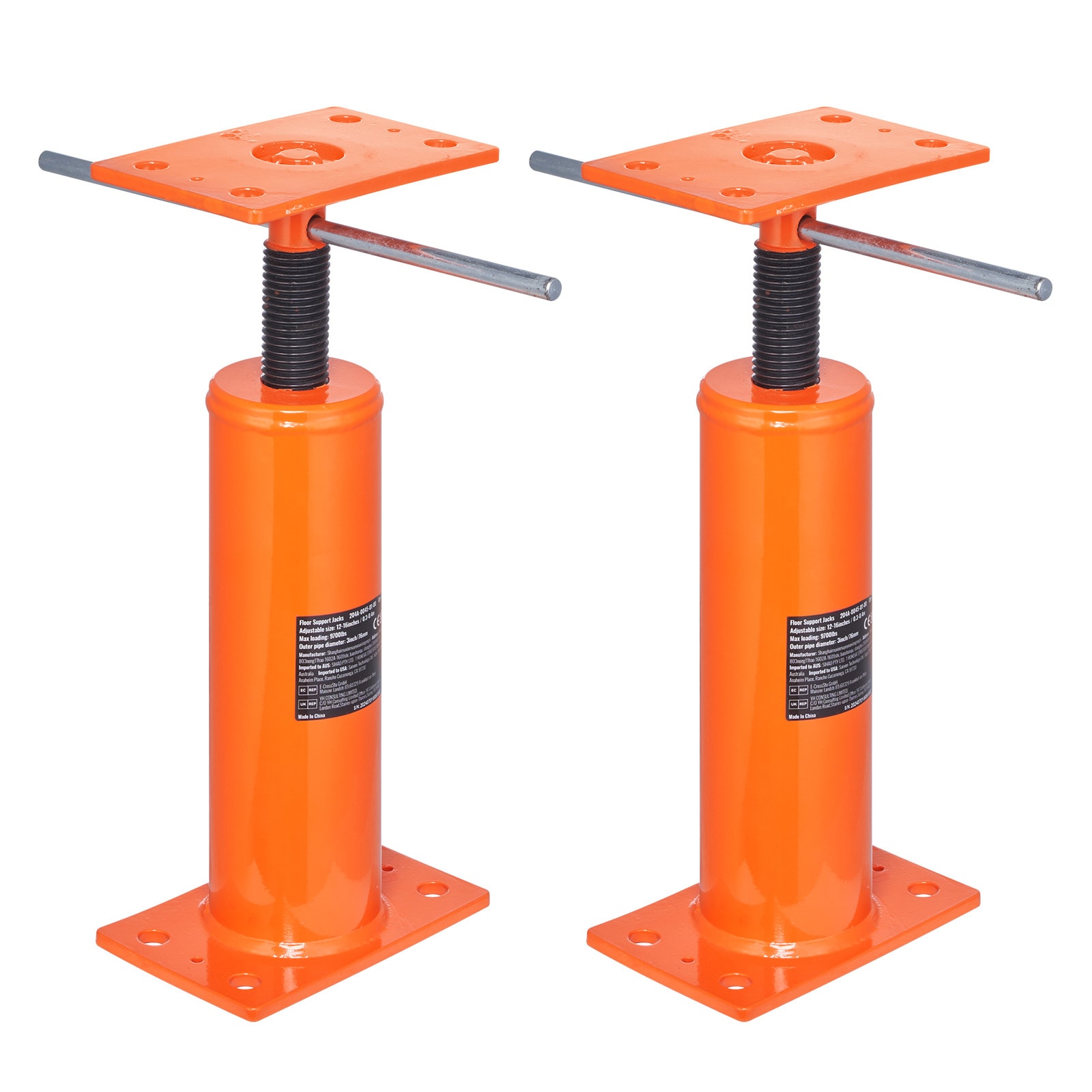 SVOPES SVOPESDBZCQJD10658V0 Orange 4.4-Ton Steel Manual Floor jack