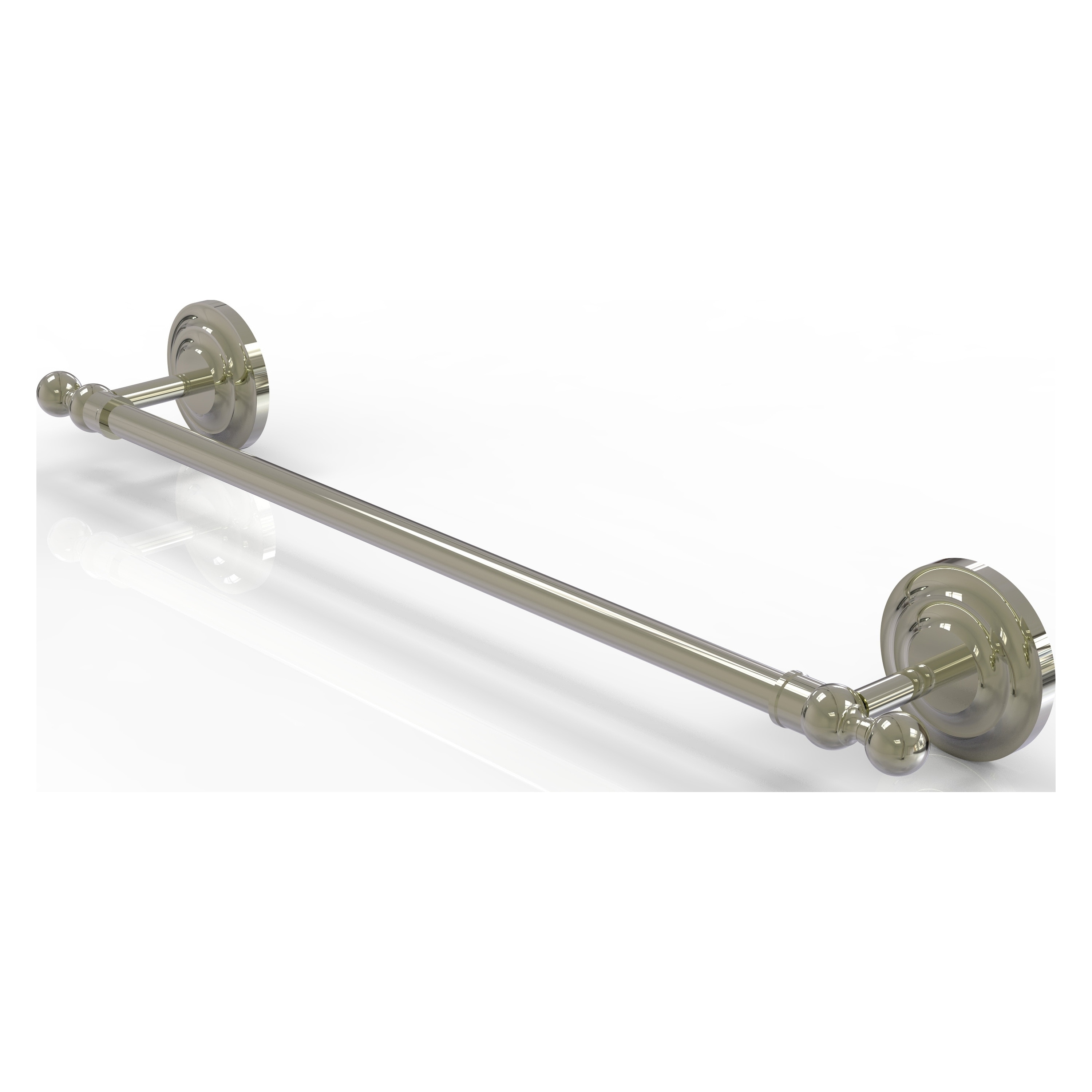 Allied Brass QN-41/24-PNI Que New 24-in Polished Nickel Wall mount Single Towel Bar