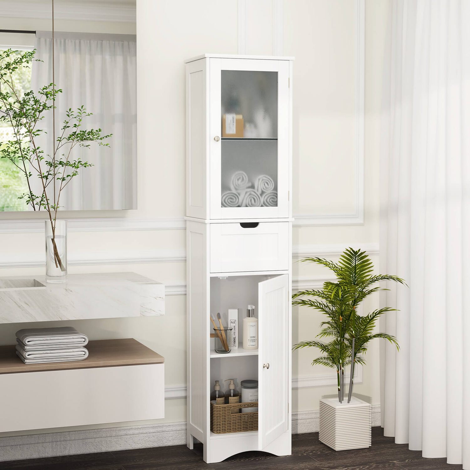 Costway CSHY000178 Bathroom-Medicine-Cabinets - View #5