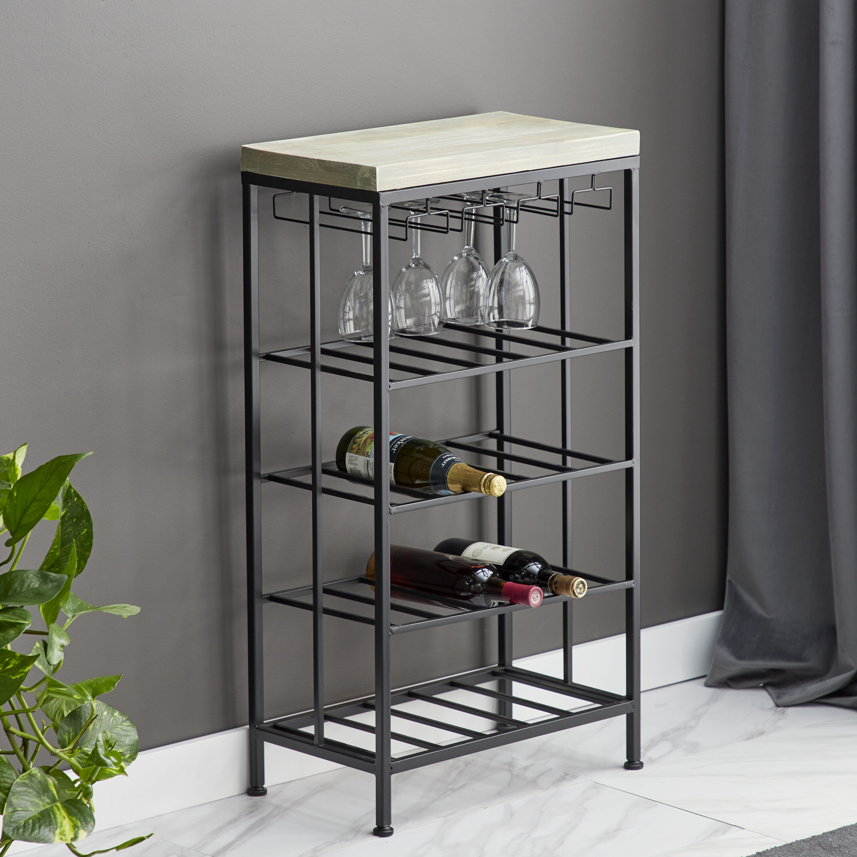 Lowes wine glass discount rack