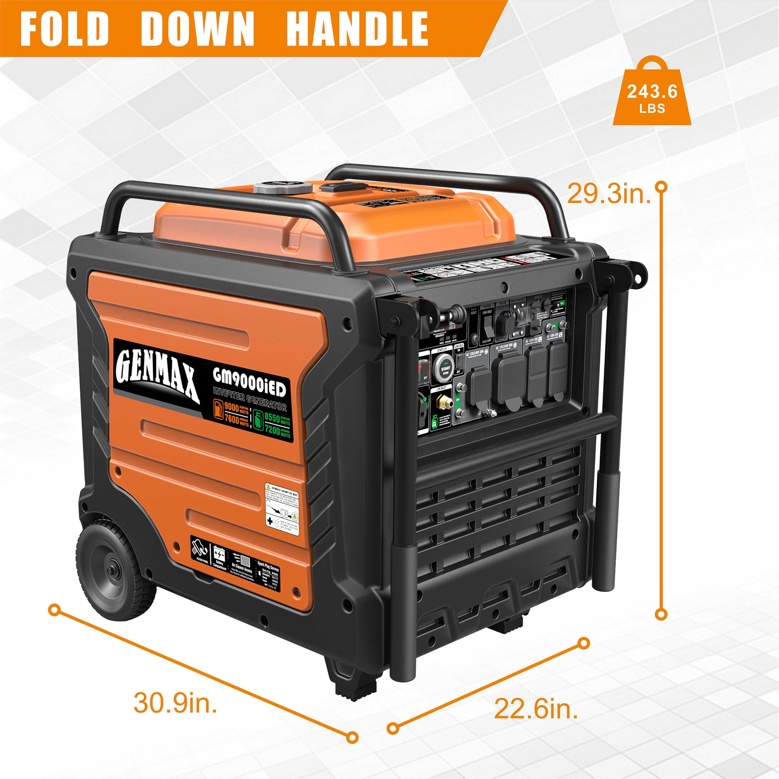 GENMAX GM9000IE Inverter-Generators - View #4