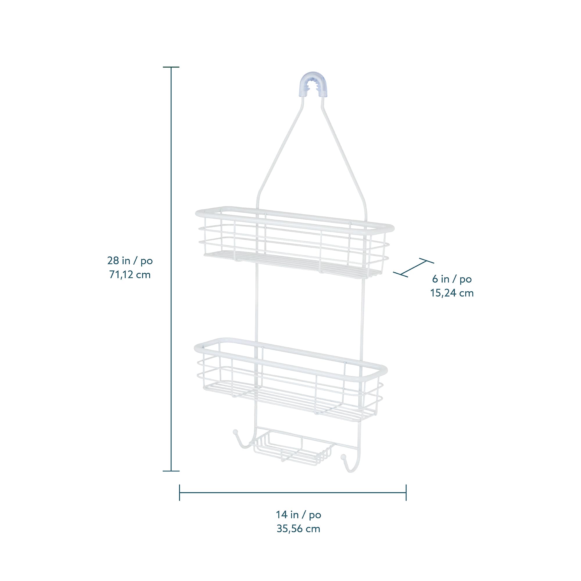Moorefield SC428MWT Hanging-Shower-Caddies - View #3