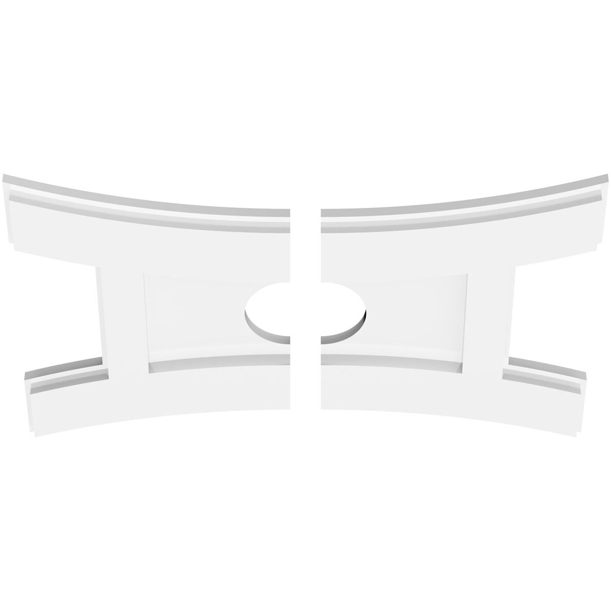 Ekena Millwork CMP18X12HN2-03000 Ceiling-Medallions - View #2
