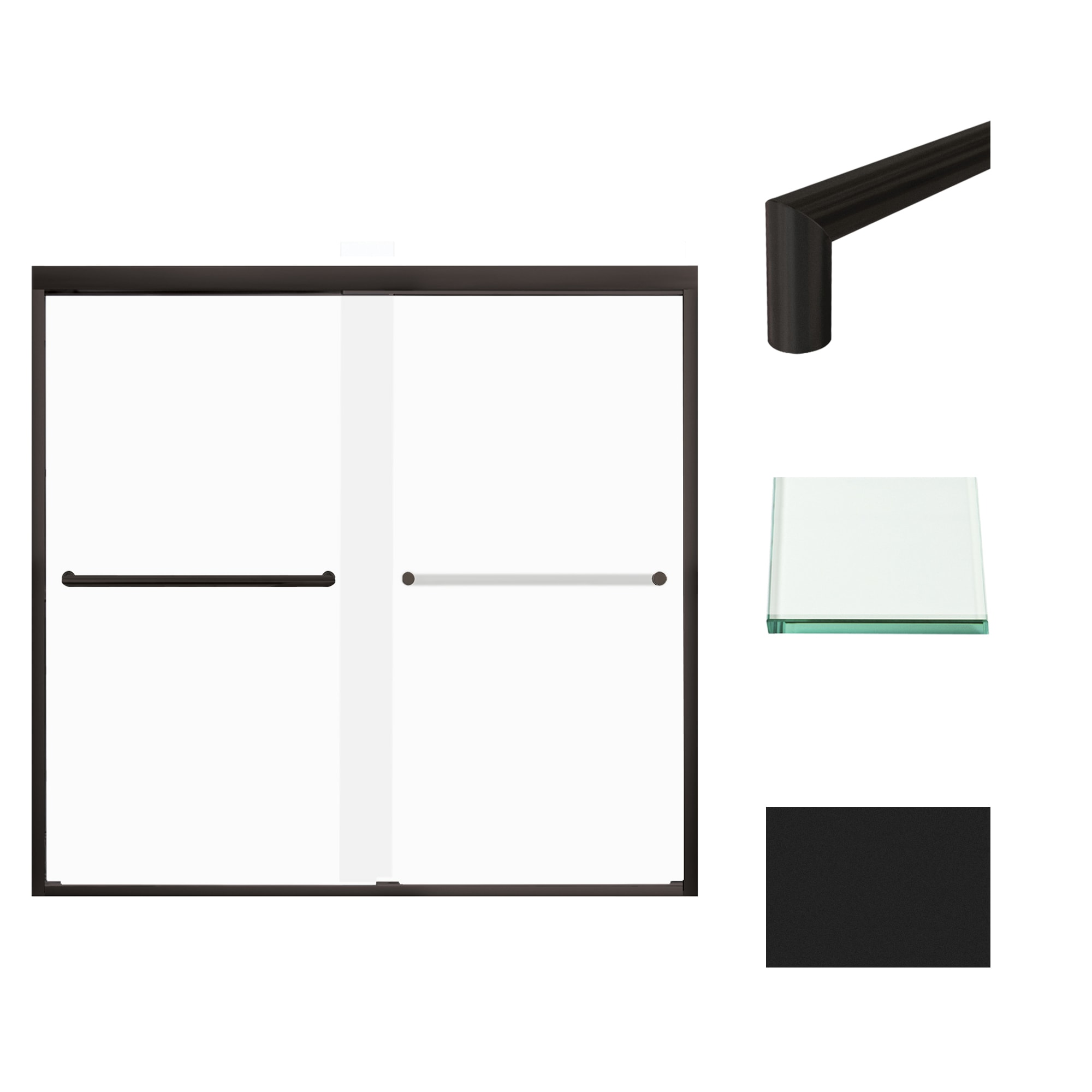 Transolid FBPT605808F-T-MB Shower-Doors - View #2