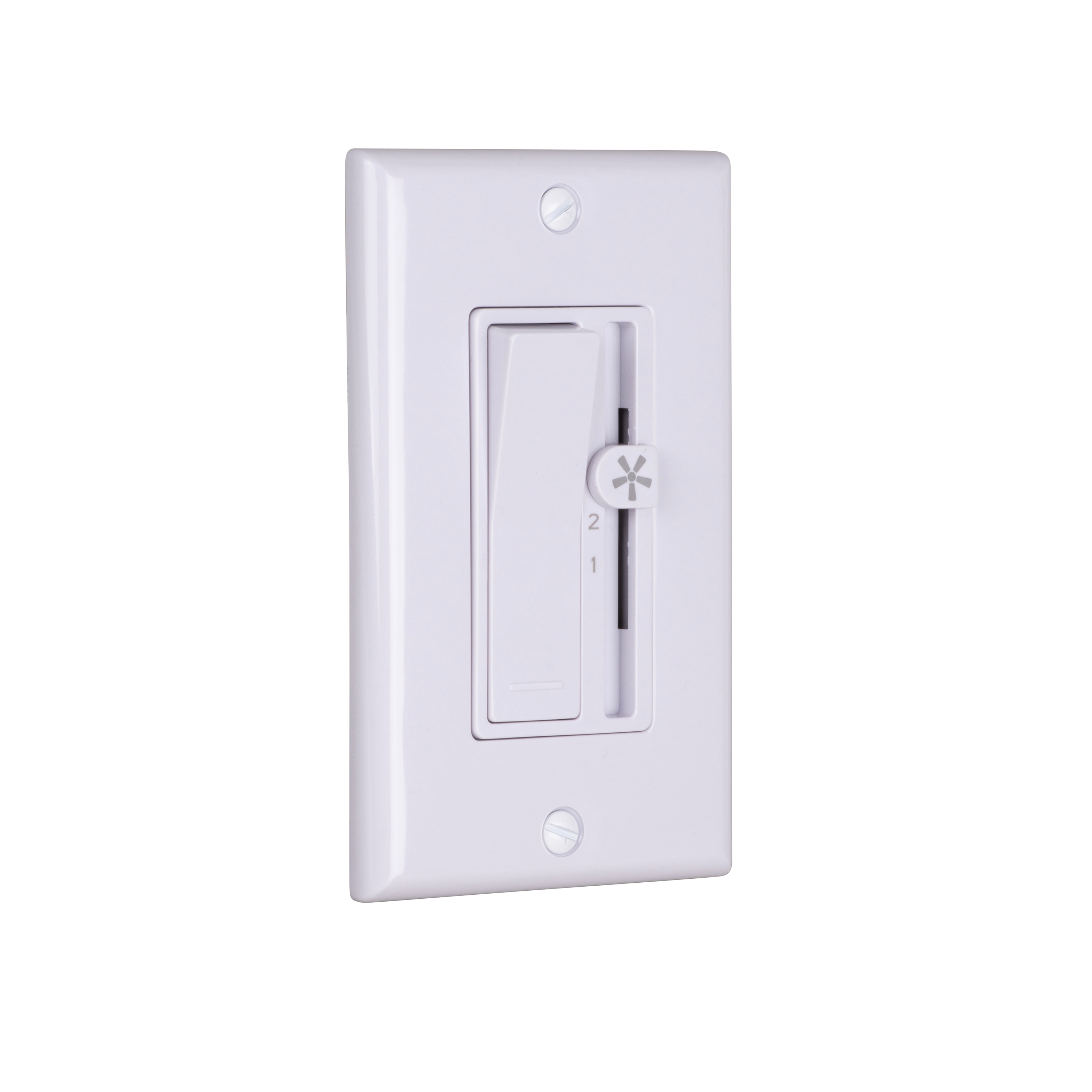 Harbor Breeze 43310 1.25 -Amp 3-speed Toggle Fan Control Wall Plate Included , White
