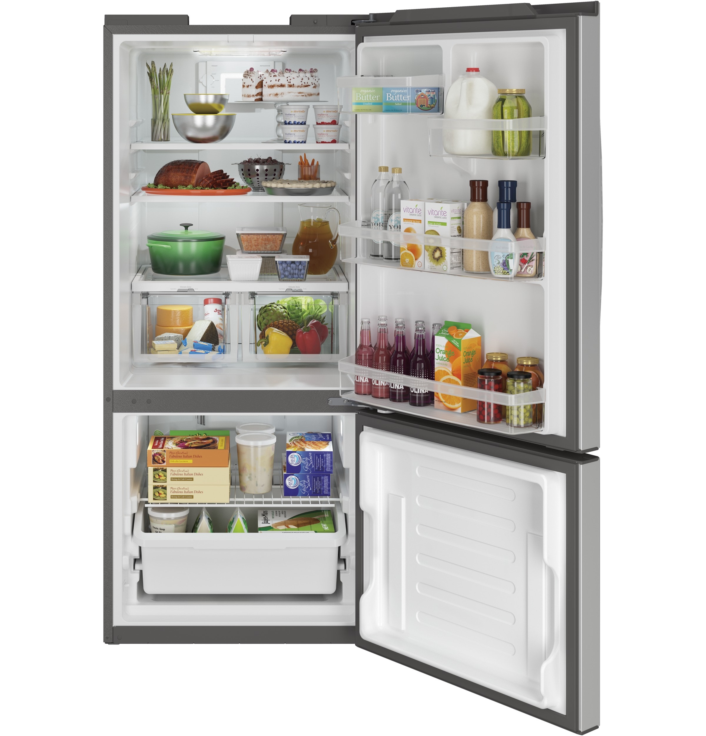 GDE25EYKFS GE 33 24.9 cu ft Bottom Mount Refrigerator