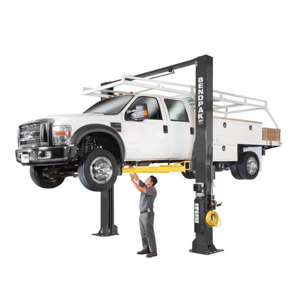 BendPak 5175411 Xpr-18cl Two Post Vehicle Lift with Clearfloor, 192 In O.a. Height, 18000 Lb Capacity