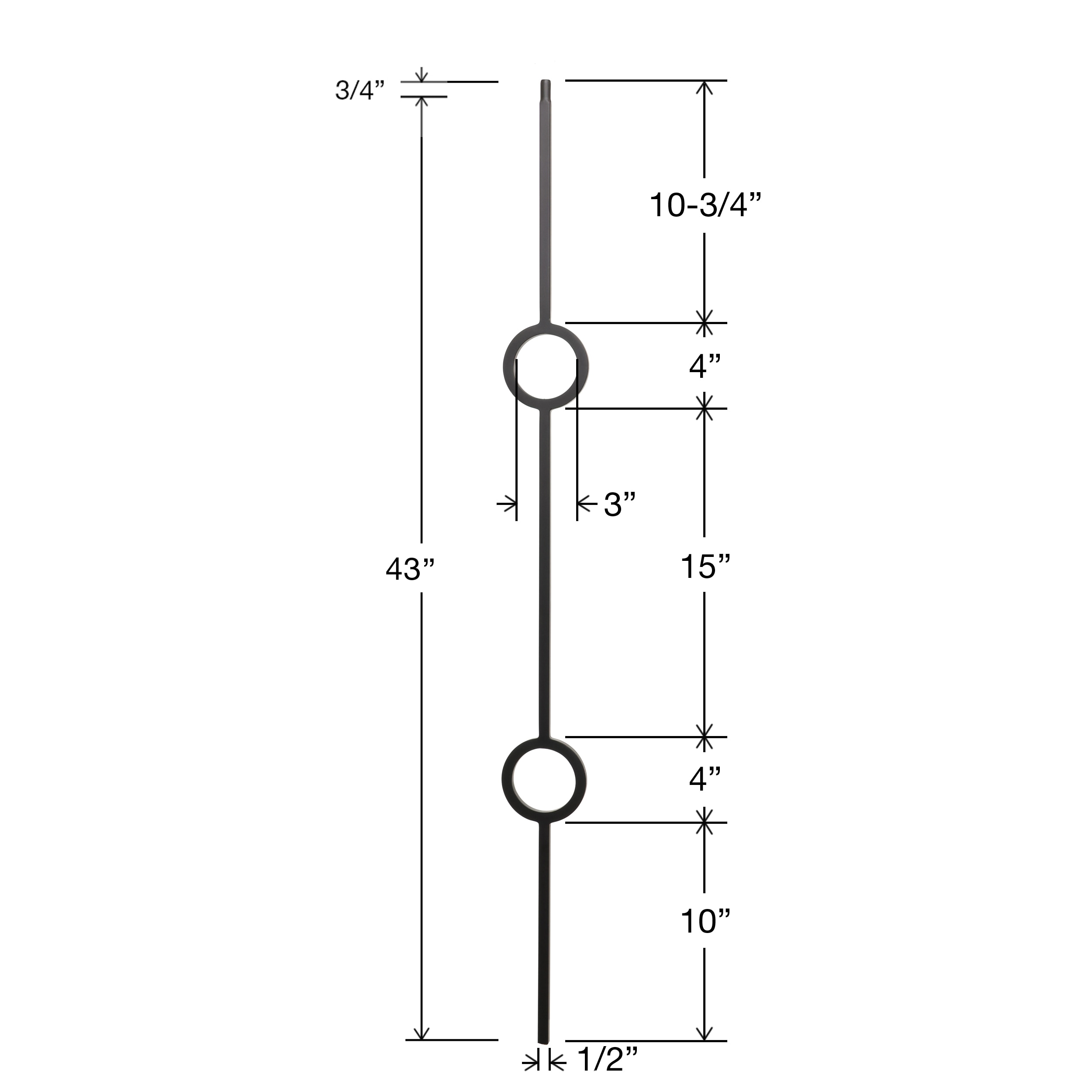 RELIABILT WGT73SB Interior-Stairpart-Balusters - View #5