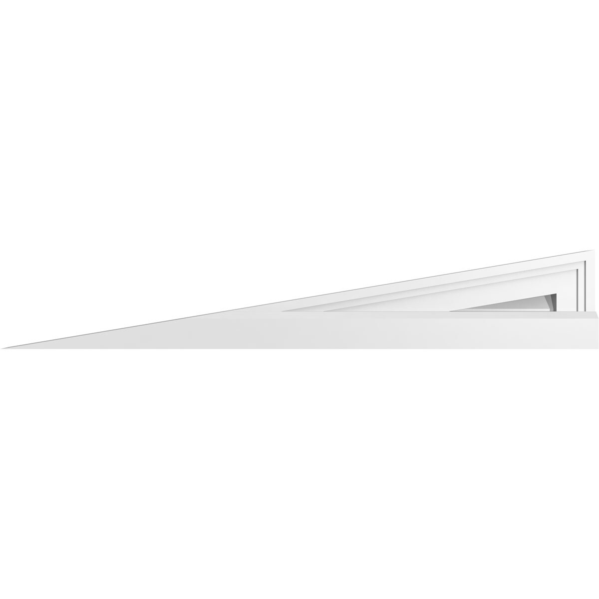 Ekena Millwork GVPRL32X2703SF 32-Inches x 26.625-Inches Off-white Triangle PVC Gable Louver Vent