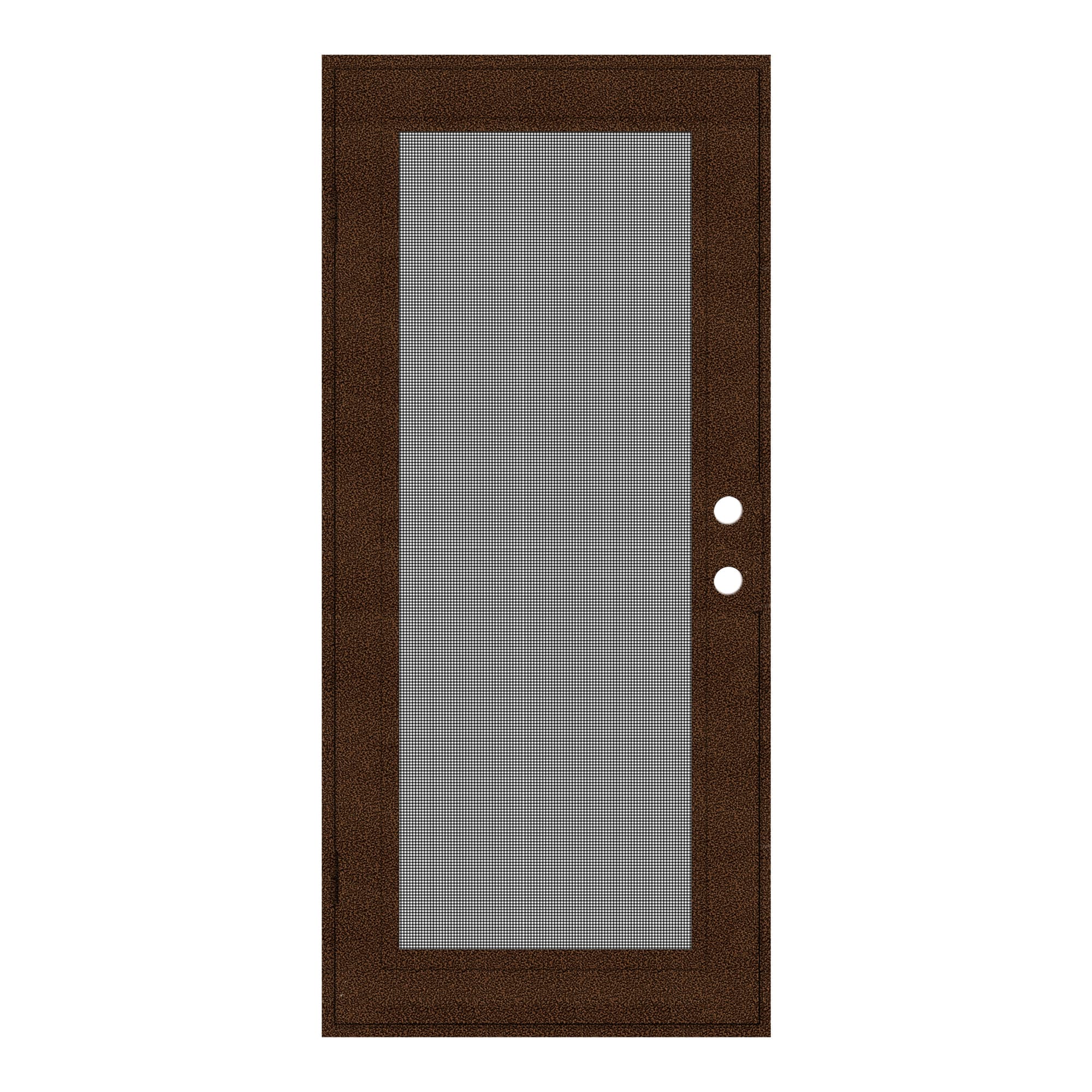 TITAN 1S0000DL2CC00A Full View 32-in x 80-in Copperclad Aluminum Surface Mount Right-Hand Outswing Security Door with Black Screen