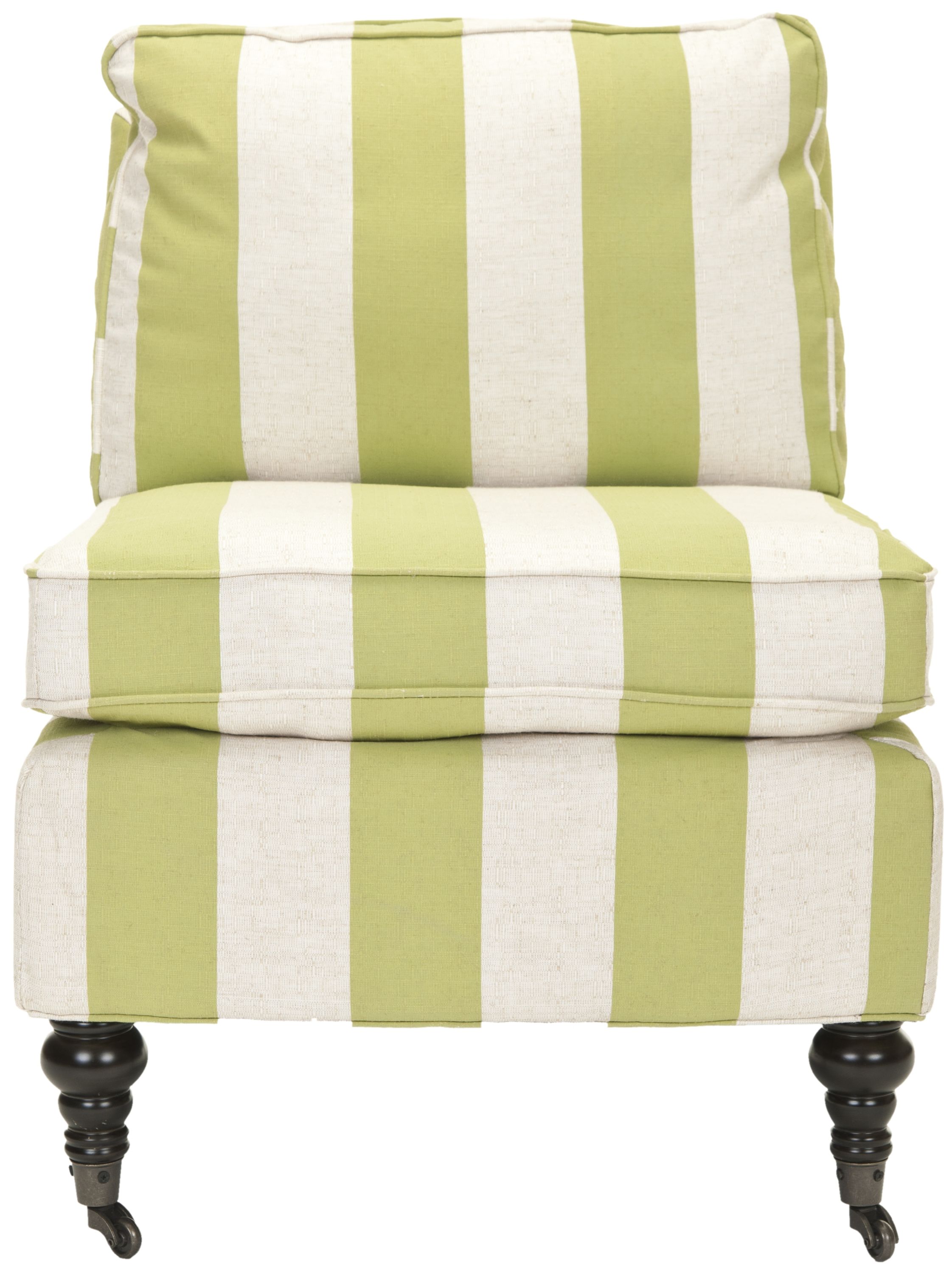 green striped chair