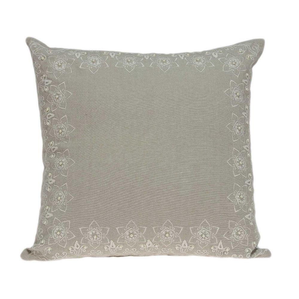 HomeRoots 334030 Jordan Beige Standard Cotton Pillow Case