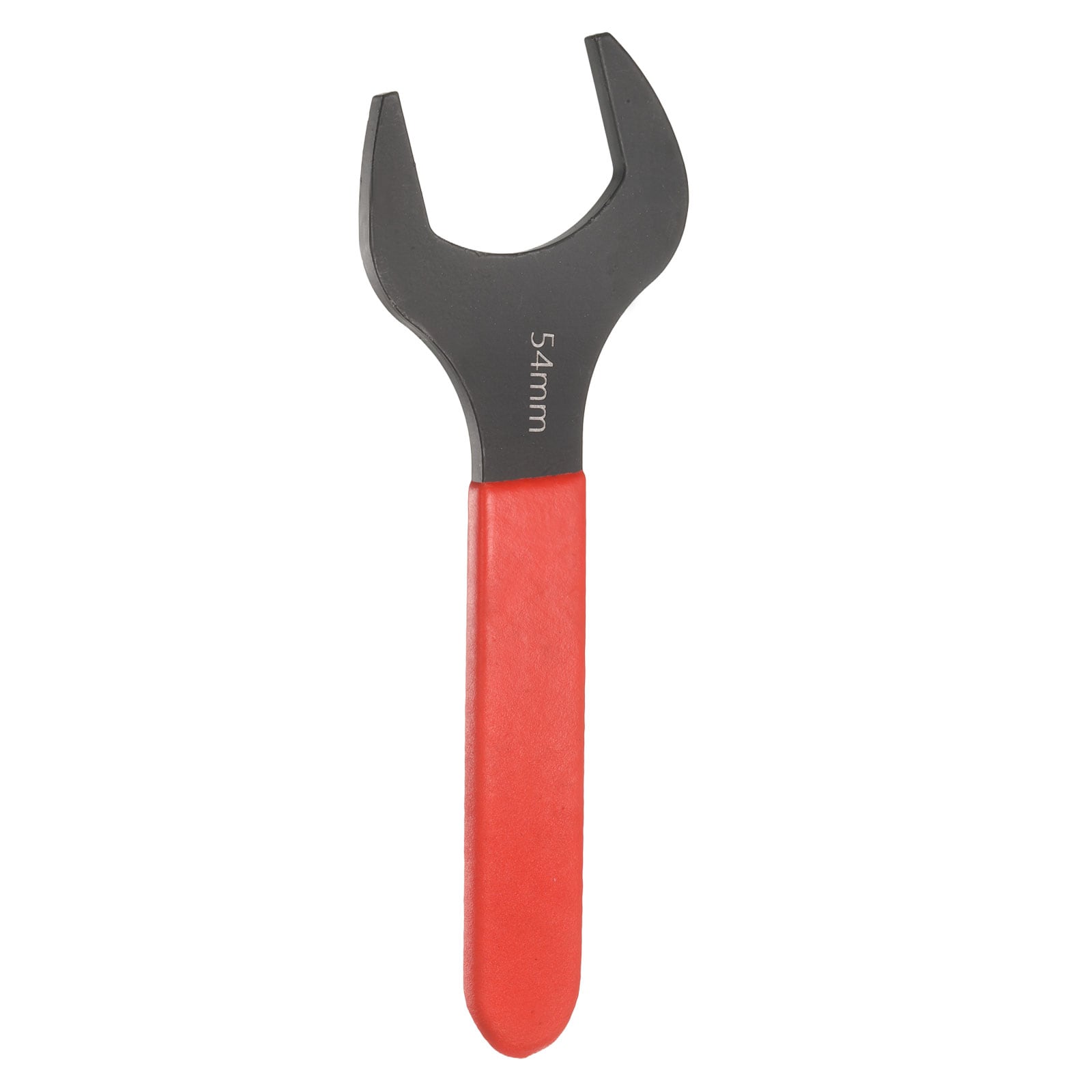 Harfington Single Open End Wrench 54mm Metric 15 Degree Offset Angle U-Shaped Open Ended Spanner Small Flat Head Blackening Wrench with Red Shank for Automotive Repair Furniture Assembly #S26030900UX1034