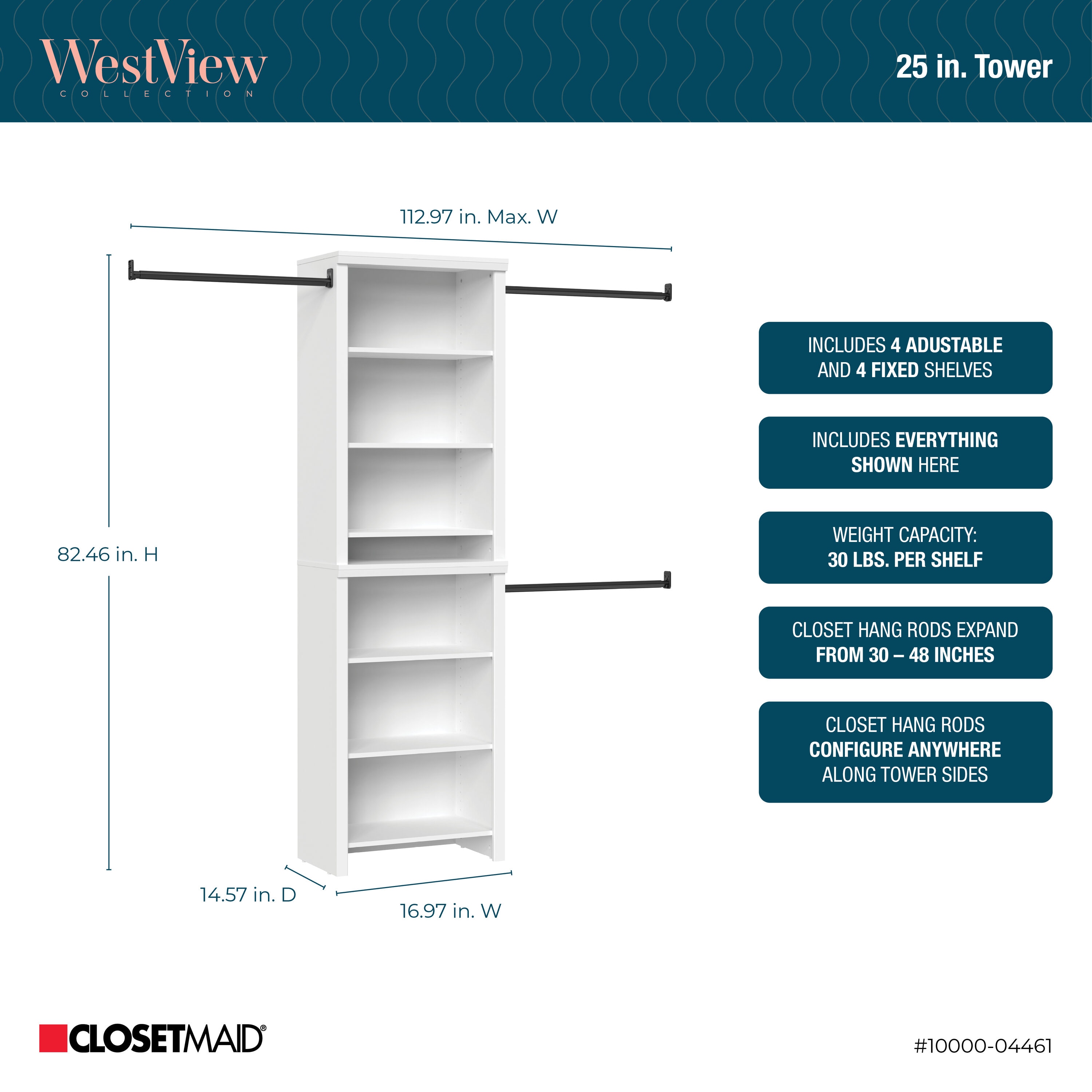 ClosetMaid 10000-07004 Wood-Closet-Kits - View #9