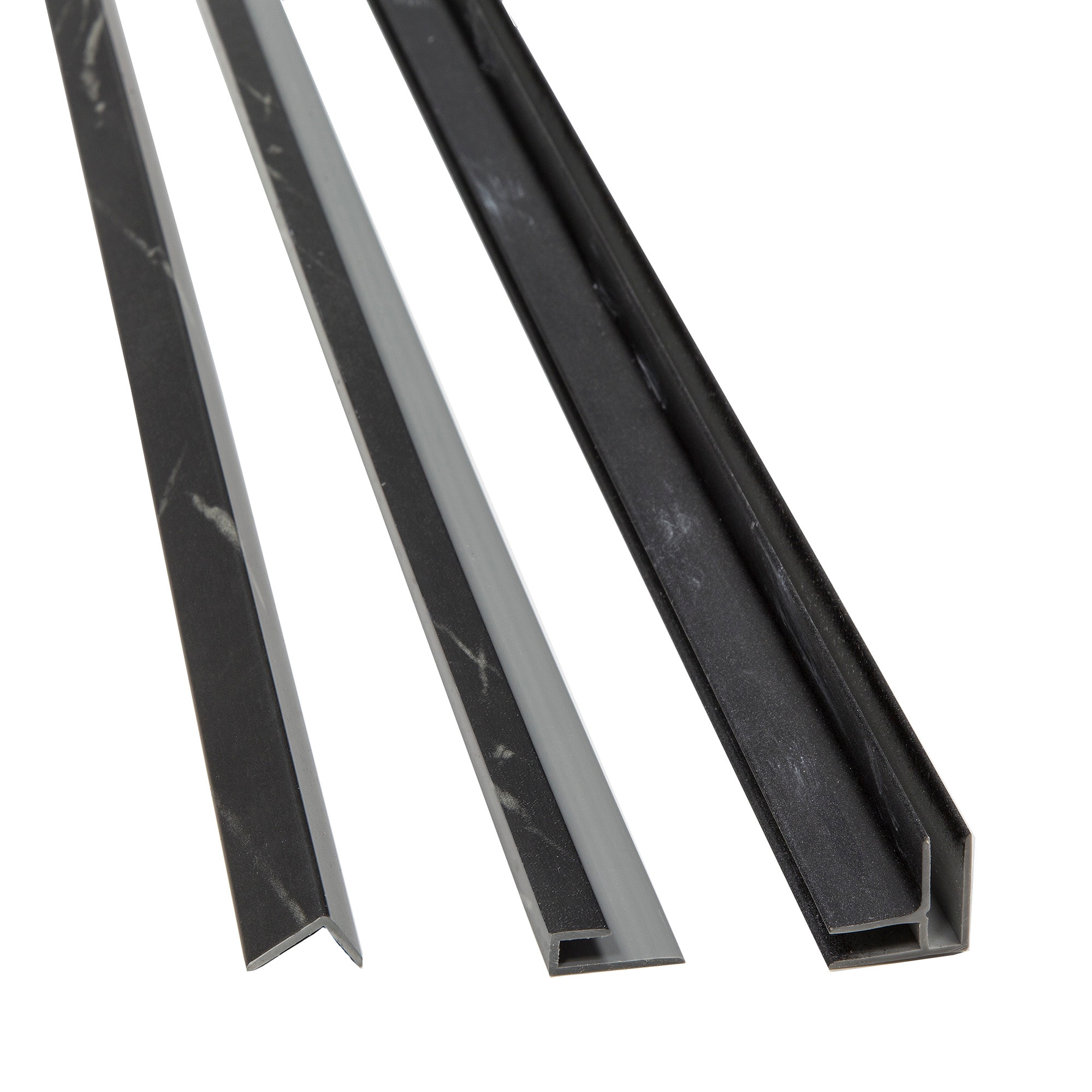 PALISADE 17317 0.9375-in W x 94-in L Black Ice PVC Edge trim kit Tile Edge Trim